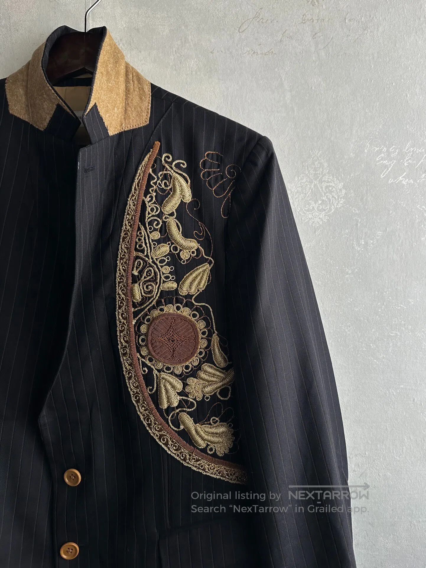 Dries Van Noten DRIES VAN NOTEN 15SS Ballet Season Embroidered Suit| Size 50S - 1 Thumbnail