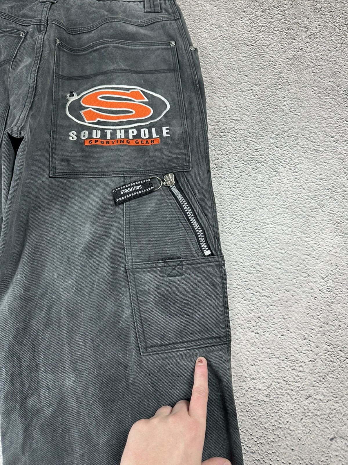 Southpole Vintage Southpole Faded Baggy Jeans Custom Distressed Y2K Size US 36 / EU 52 - 8 Thumbnail
