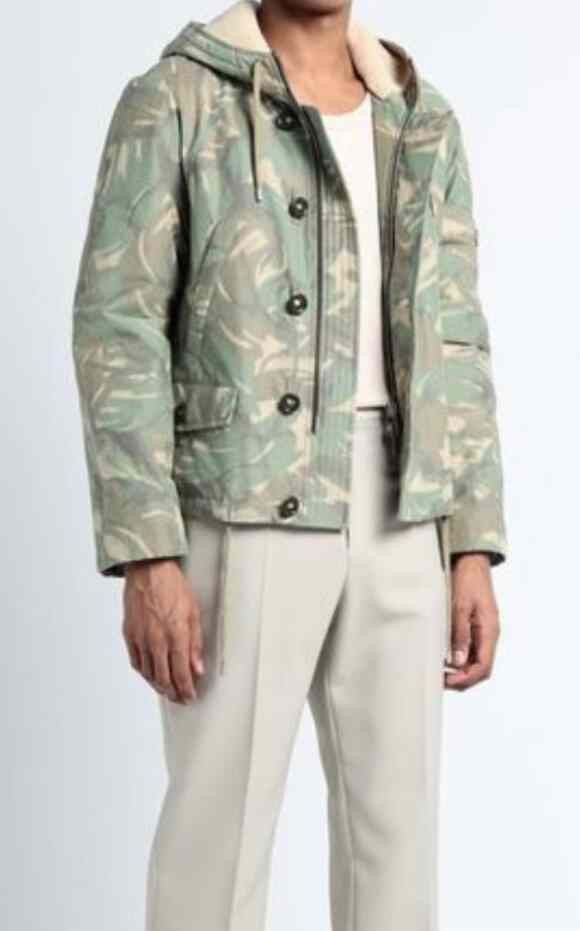 Saint Laurent Paris Saint Laurent Camouflage Hooded Bomber Jacket Size US S / EU 44-46 / 1 - 1 Thumbnail