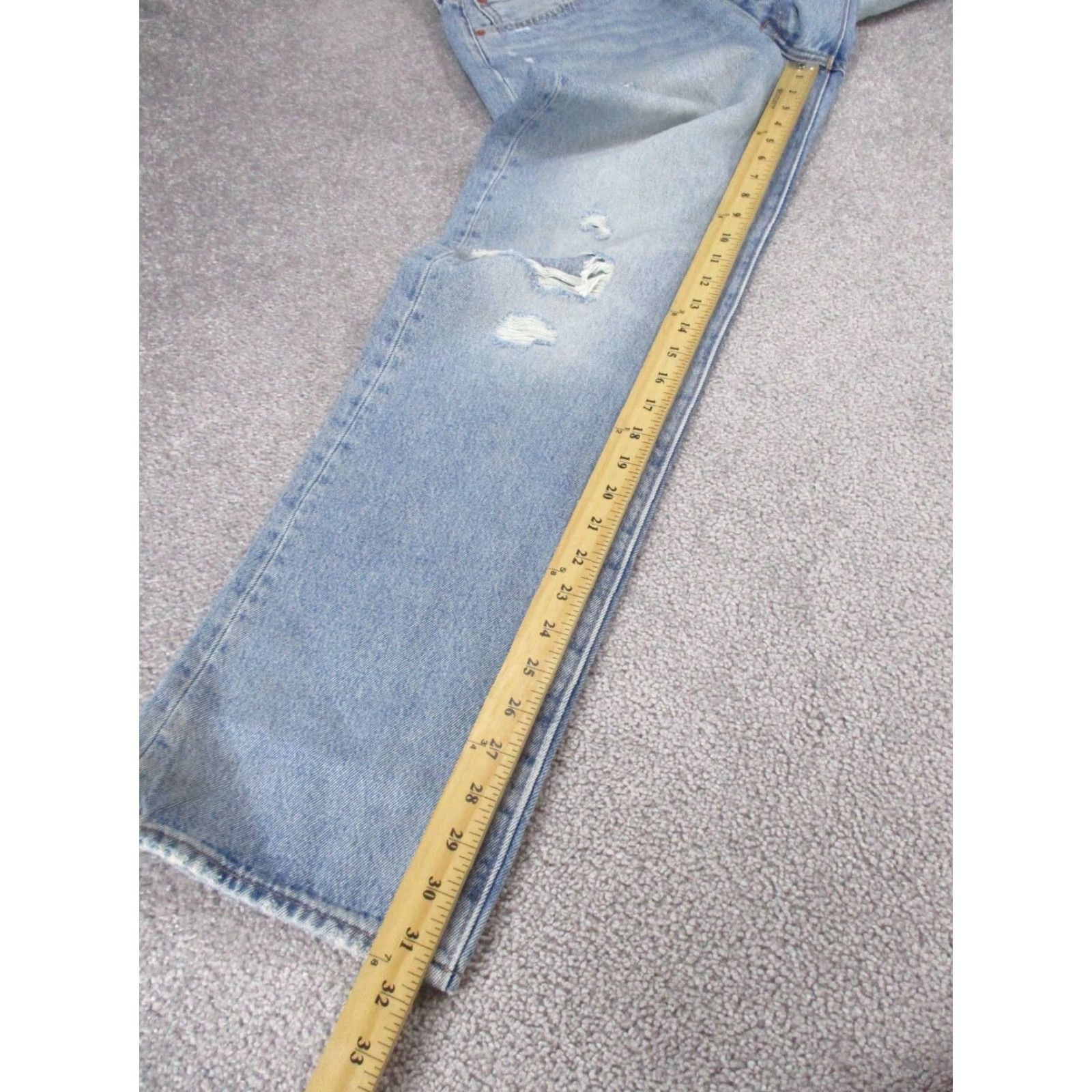 Levi's VINTAGE Levis 501 JeansMens 36 Light Wash Denim Distressed 150th Anniversary 36x31 NEW Size US 36 / EU 52 - 4 Thumbnail
