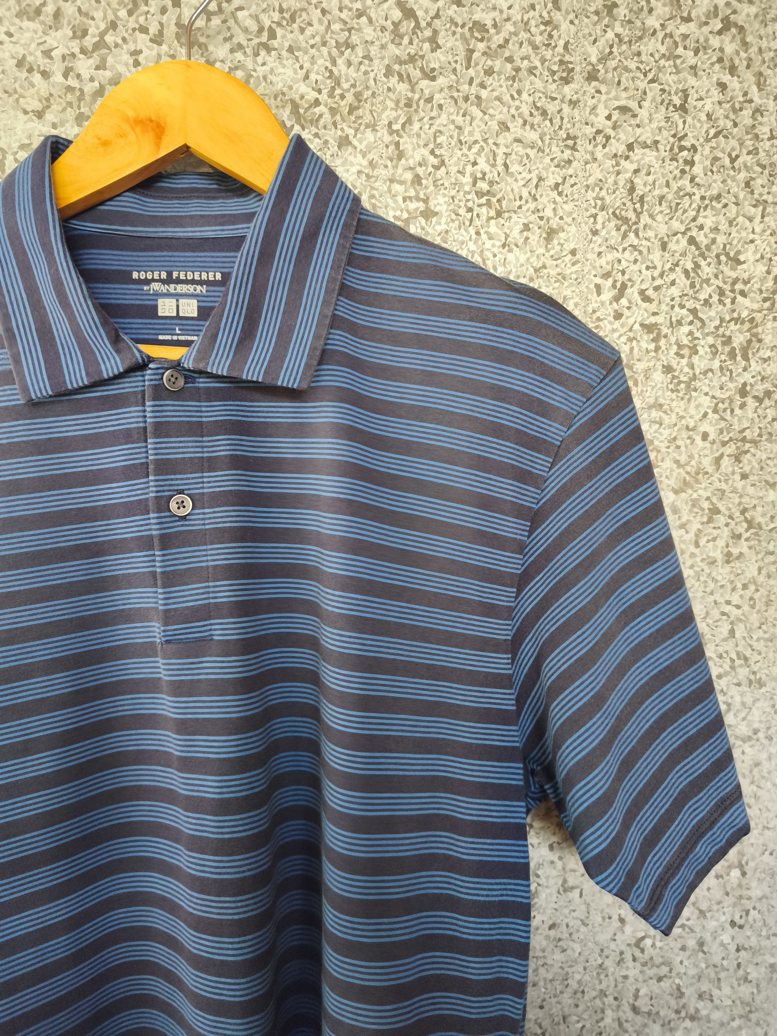 JW Anderson × Uniqlo 🔥 Roger Federer X JW Anderson polo stripes tees Size US L / EU 52-54 / 3 - 1 Thumbnail