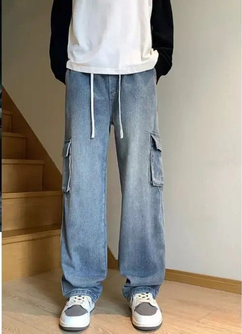 Japanese Brand Mibuki x Asuka Light Blue High Street Vintage Loose Jeans Size US 32 / EU 48 - 3 Thumbnail