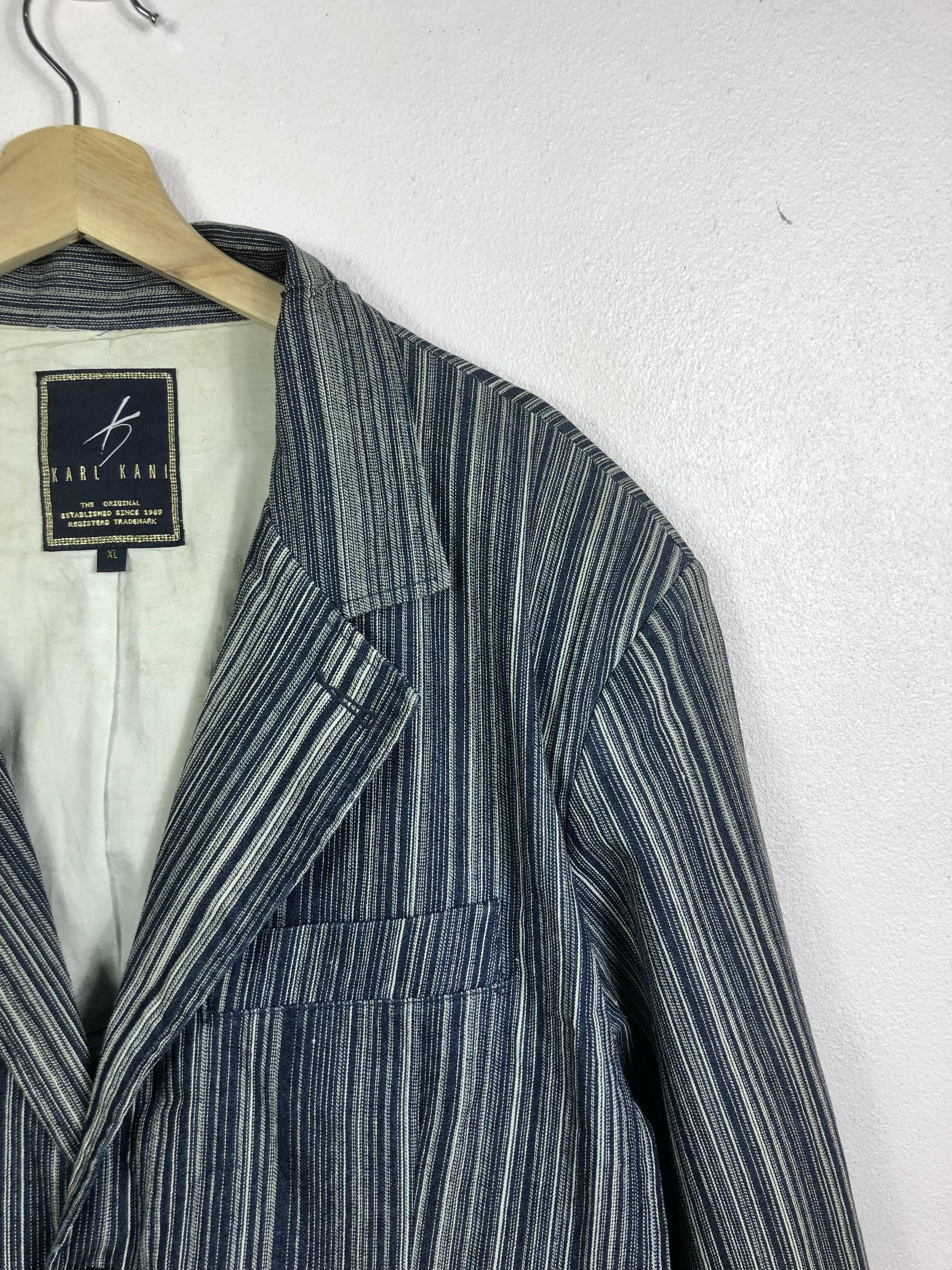 Karl Kani Rare Vintage Karl Kani Jacket Nice Design Chambray Size US XL / EU 56 / 4 - 3 Thumbnail