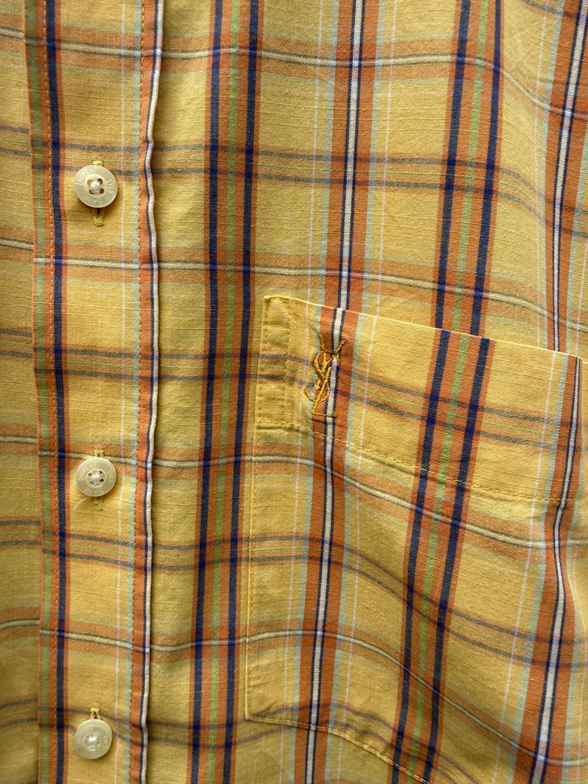 Yves Saint Laurent Ysl checked shirt Size US XL / EU 56 / 4 - 5 Thumbnail