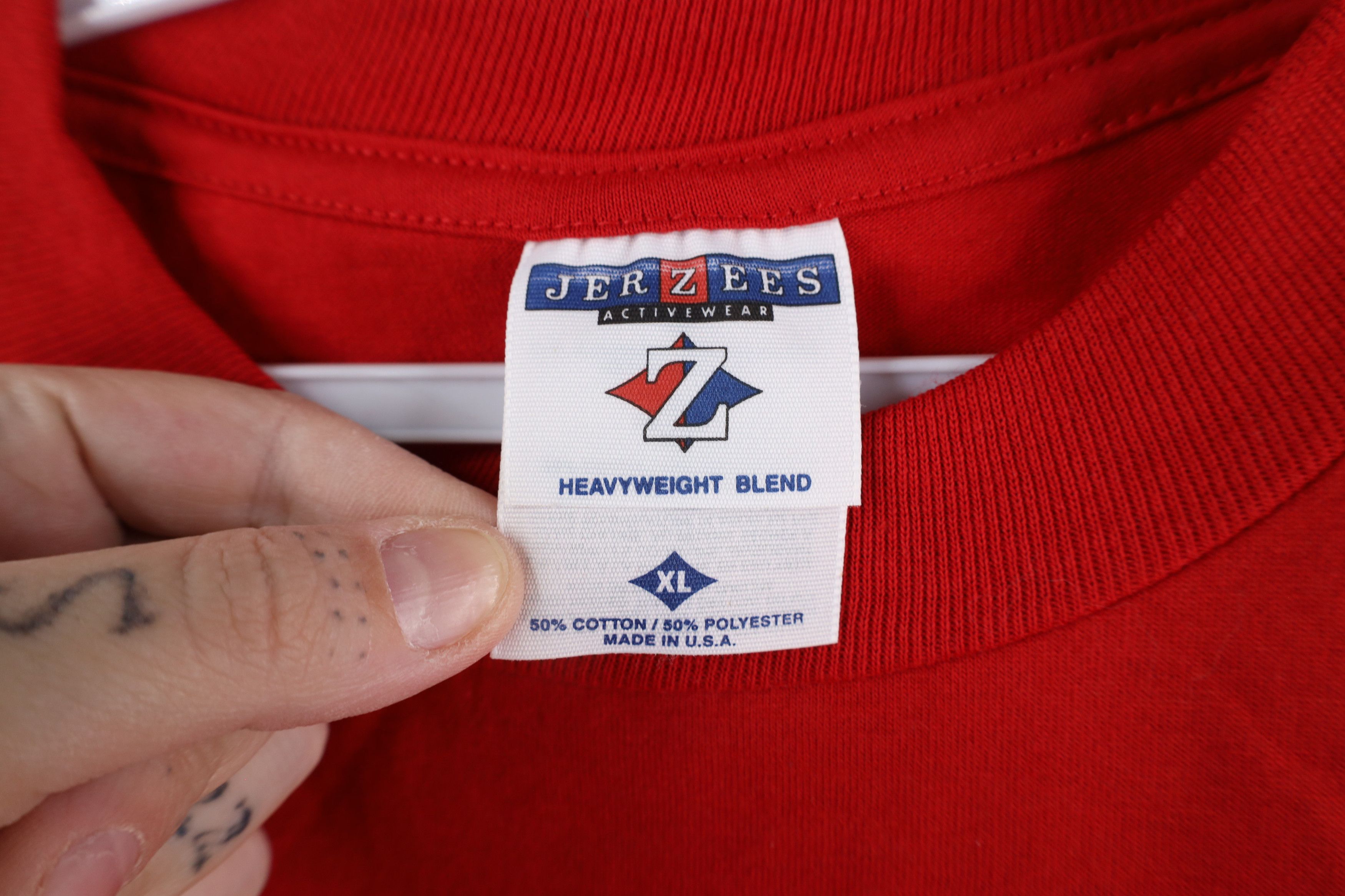 Vintage Vintage 90s Out Teamsters Local 20 Union T-Shirt Red USA Size US XL / EU 56 / 4 - 7 Thumbnail