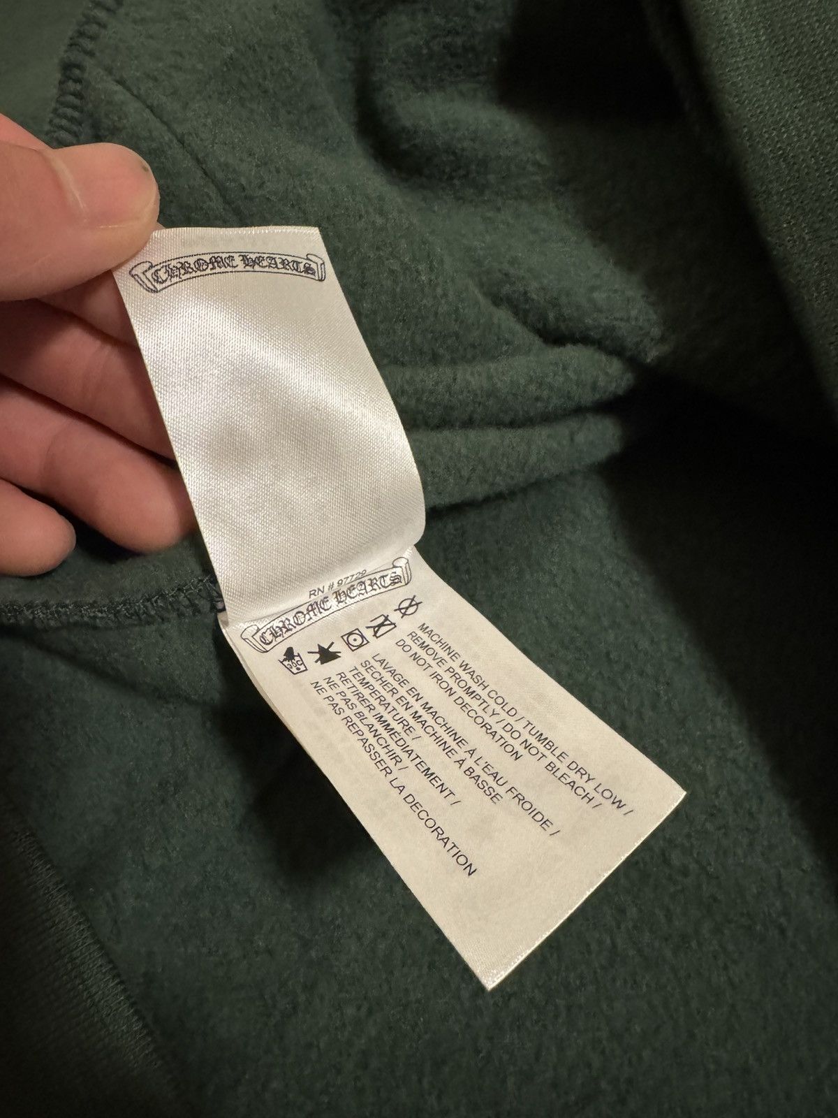 Chrome Hearts Chrome Hearts Green Hoodie Size US XS / EU 42 / 0 - 6 Thumbnail