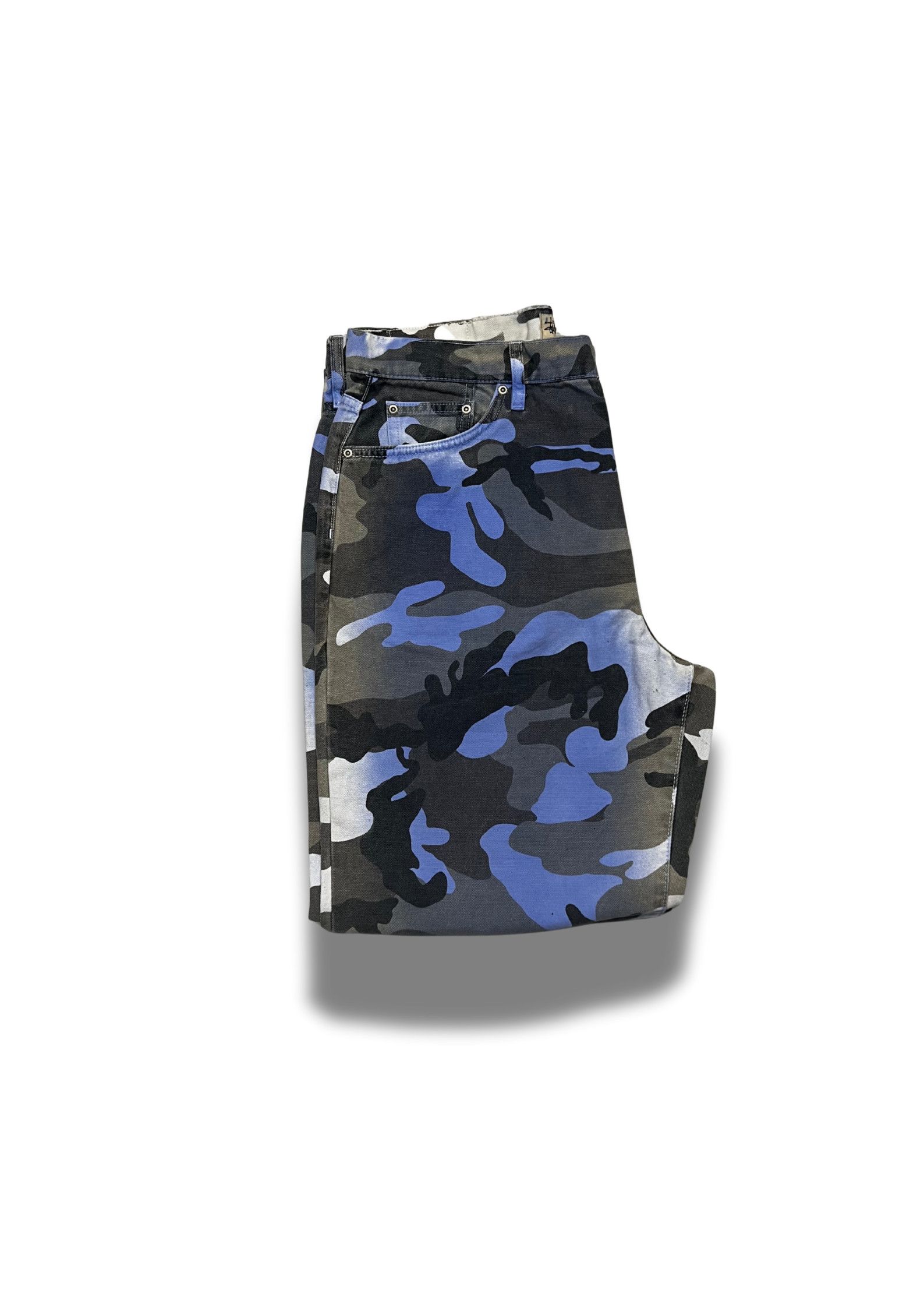 STUSSY BIG OL' JEAN STENPAT CAMO 34 STUSSY BIG OL' JEAN STENPAT