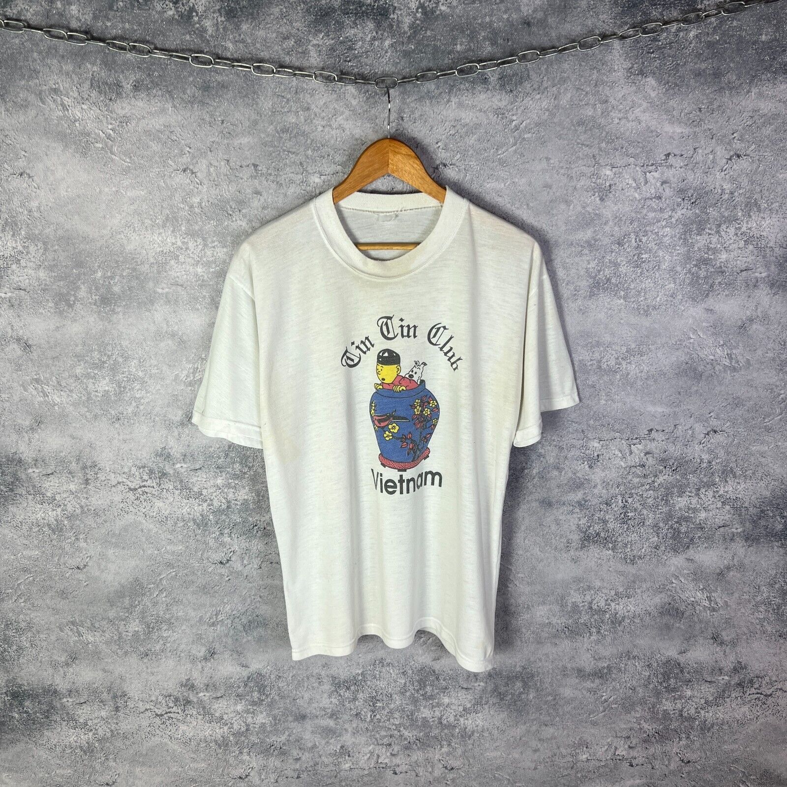 Other TinTin Vintage Tee Men's Size XL White Short Sleeve ` Size US XL / EU 56 / 4 - 1 Thumbnail