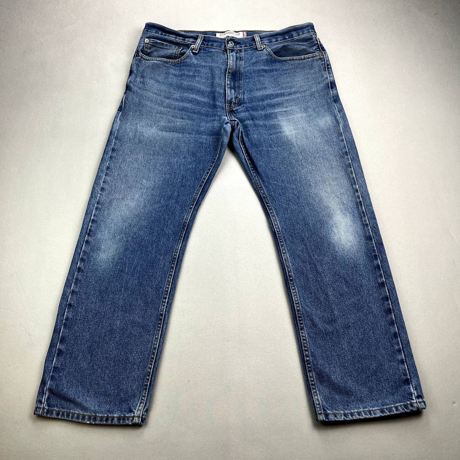 Levi's Levis 505 Jeans Mens 36x29 Blue Denim Regular Fit Stone Wash Size US 36 / EU 52 - 4 Thumbnail