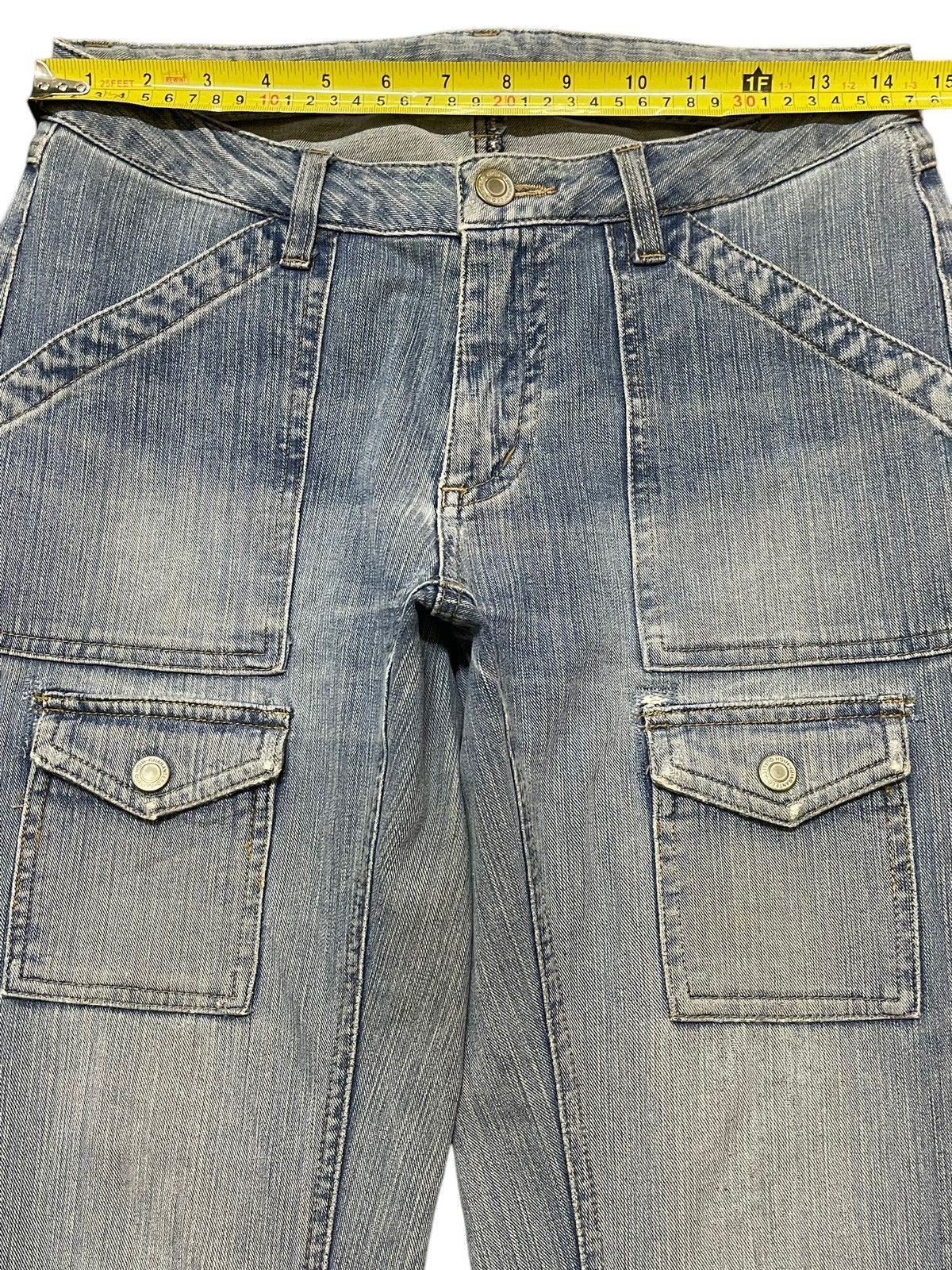 14th Addiction Vintage Japanese Brand Bush Pants Faded Wash Flare Jeans Size US 28 / EU 44 - 10 Thumbnail