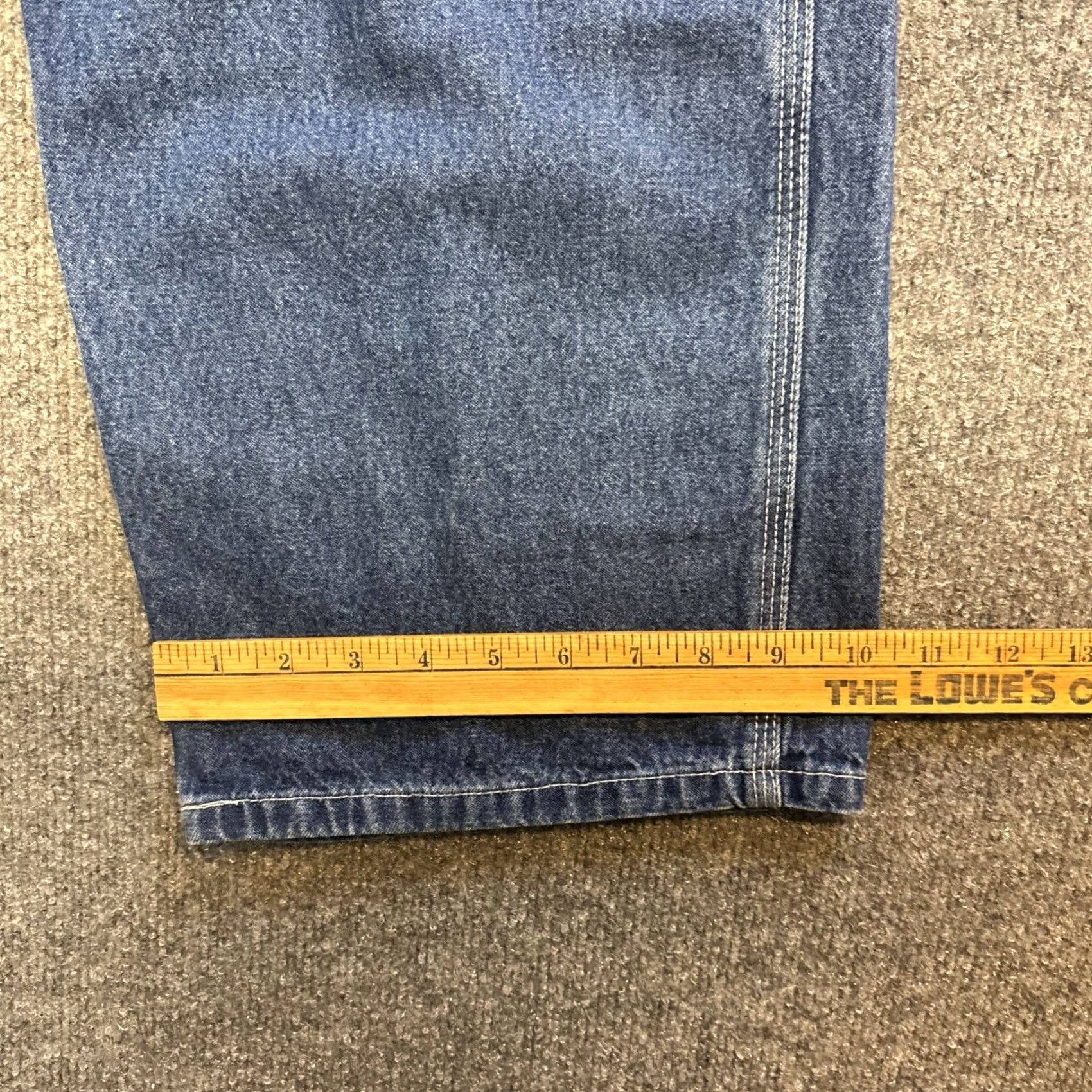 Carhartt VINTAGE Carhartt Jeans 40x30 Blue Denim Dungaree Baggy Utility 90s Grunge Logo DST B13 DST Mens Size US 40 / EU 56 - 6 Thumbnail