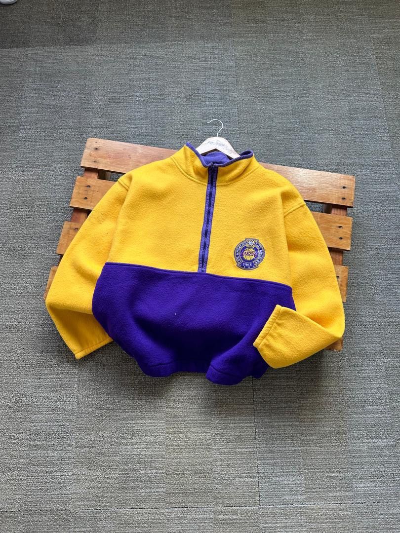 NBA VINTAGE NUTMEG NBA LAKERS HALF ZIPPER FLEECE Size US L / EU 52-54 / 3 - 2 Thumbnail
