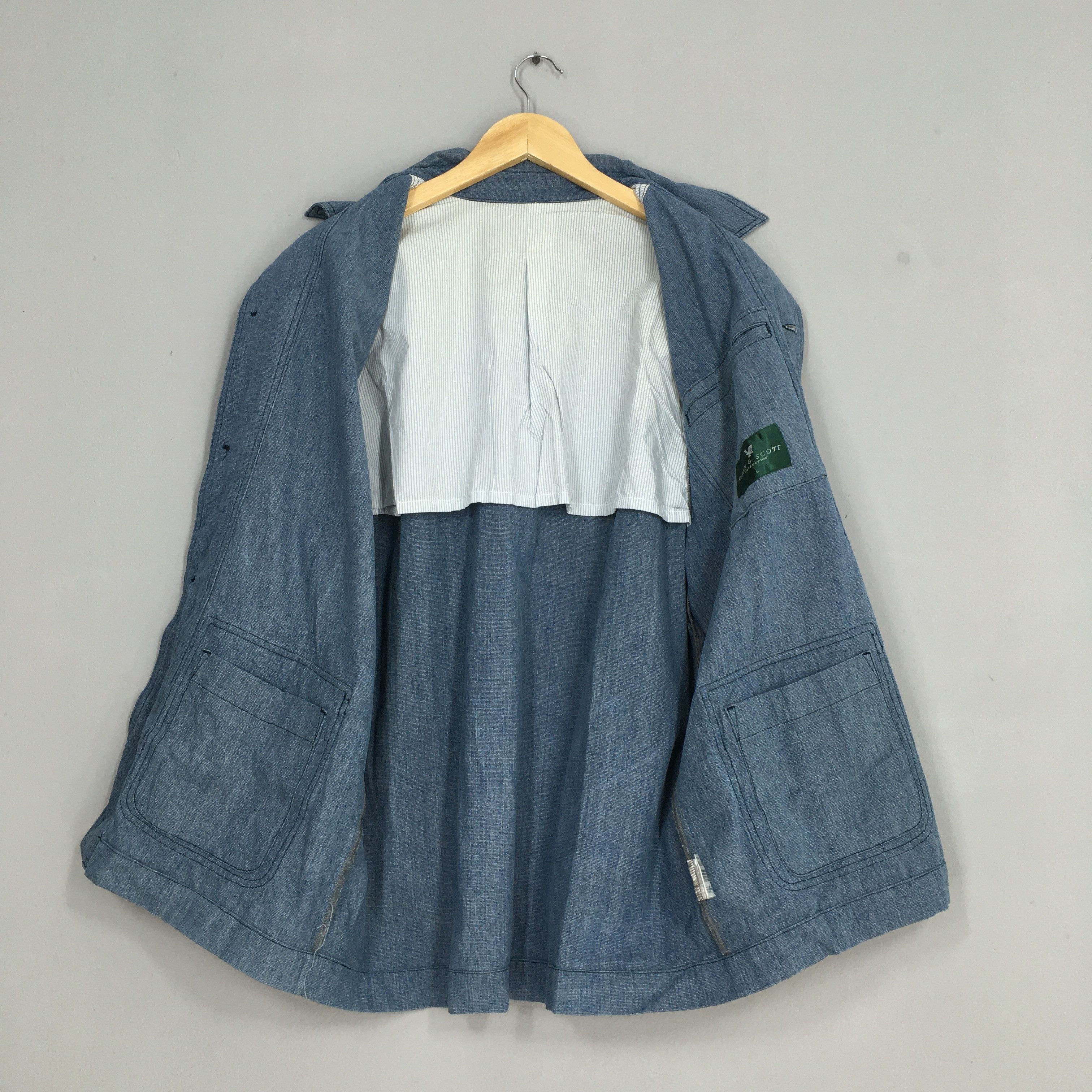 Lyle & Scott Vintage Lyle & Scott Denim Workers Jacket Large Size US L / EU 52-54 / 3 - 6 Thumbnail