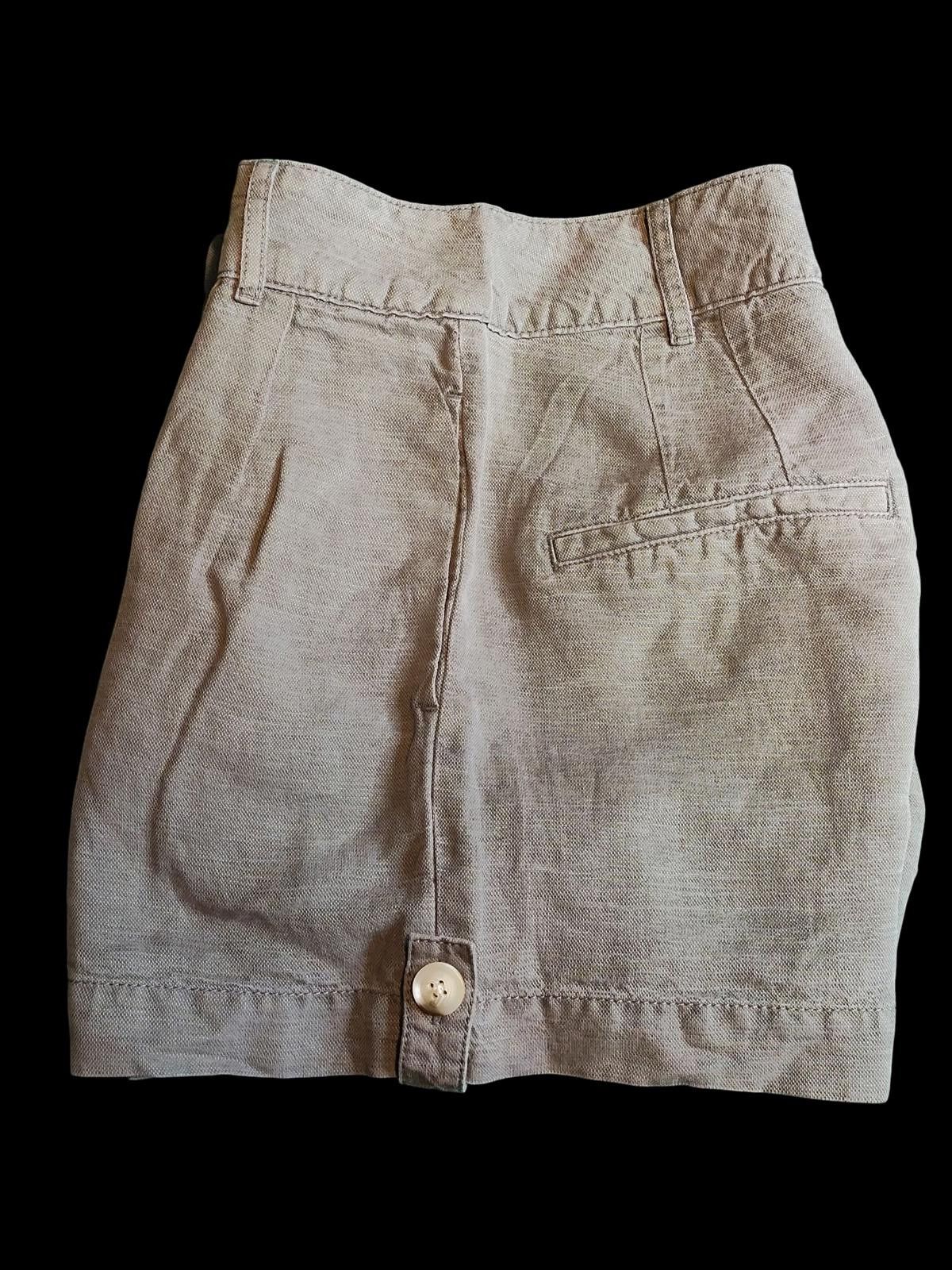 Nicole Miller Nicole Miller Women's Casual Linen Shorts Size 2 Gray Size 26" / US 2 / IT 38 - 3 Thumbnail