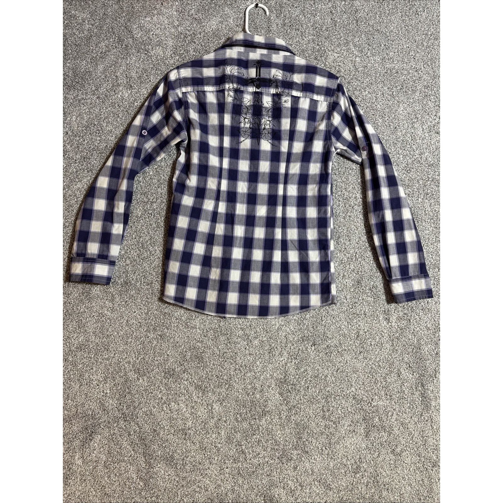 Other Pacific Blue Button Up Shirt Womens XL Western Plaid Rocker Size XL / US 12-14 / IT 48-50 - 6 Thumbnail