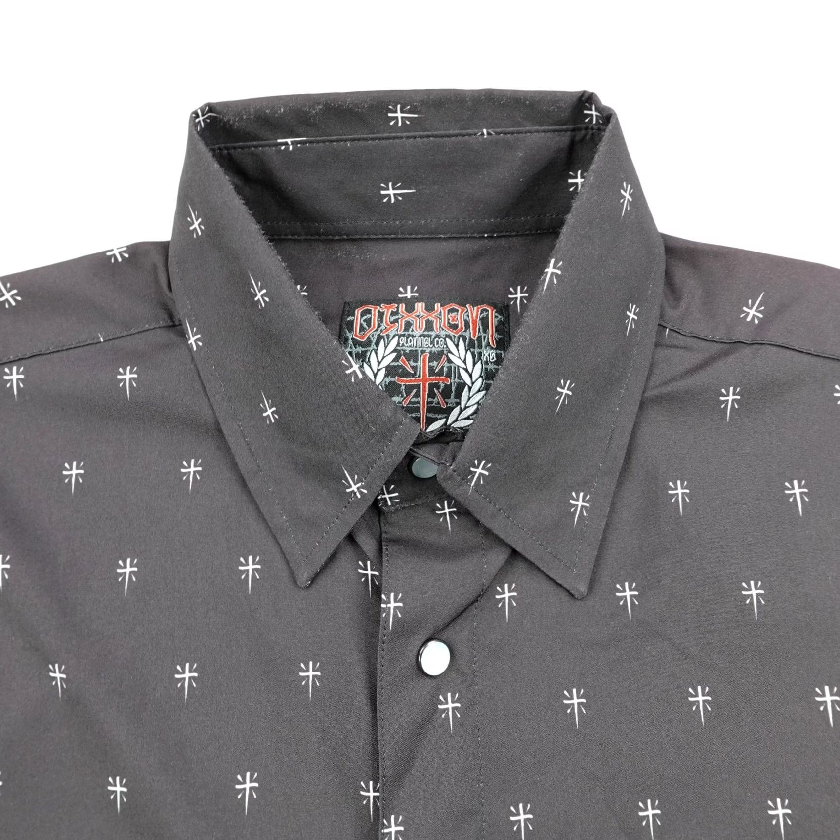 Vintage Dixxon Shirt Mens M Black The Historia Party Pearl Snap Performance Stretch Size US M / EU 48-50 / 2 - 2 Thumbnail