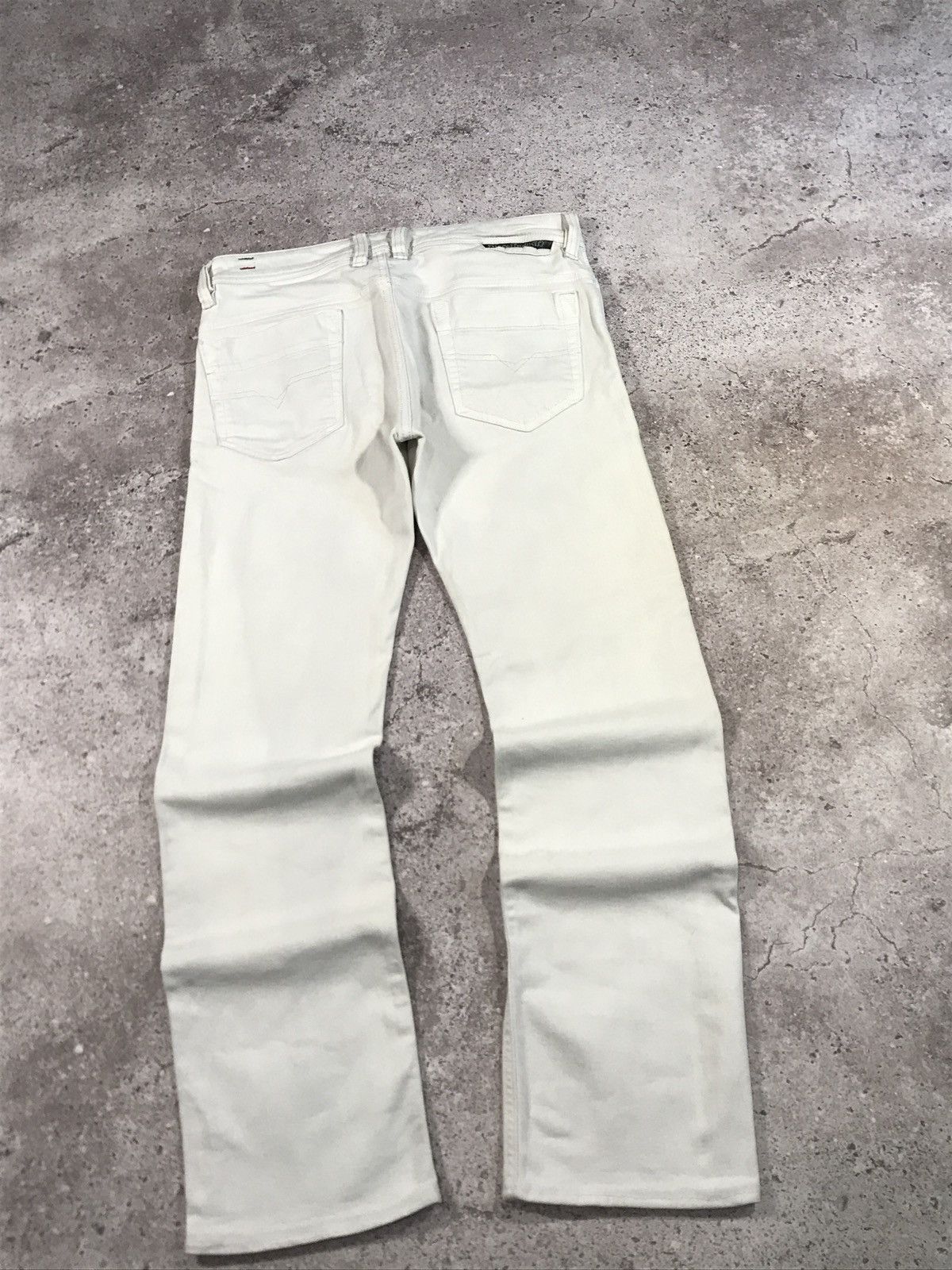 Diesel Vintage Jeans Diesel Denim Embroiled Logo Faded White 30x32 Size US 30 / EU 46 - 3 Thumbnail