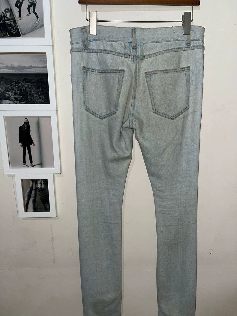 Yves Saint Laurent Saint Laurent 14ss Runway Light Blue Yellow Mud Dye Specia Size US 29 - 2 Thumbnail