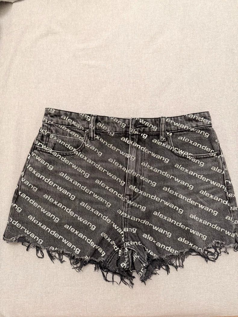 Alexander Wang Alexander Wang Black Denim Shorts- Size 29" - 1 Thumbnail