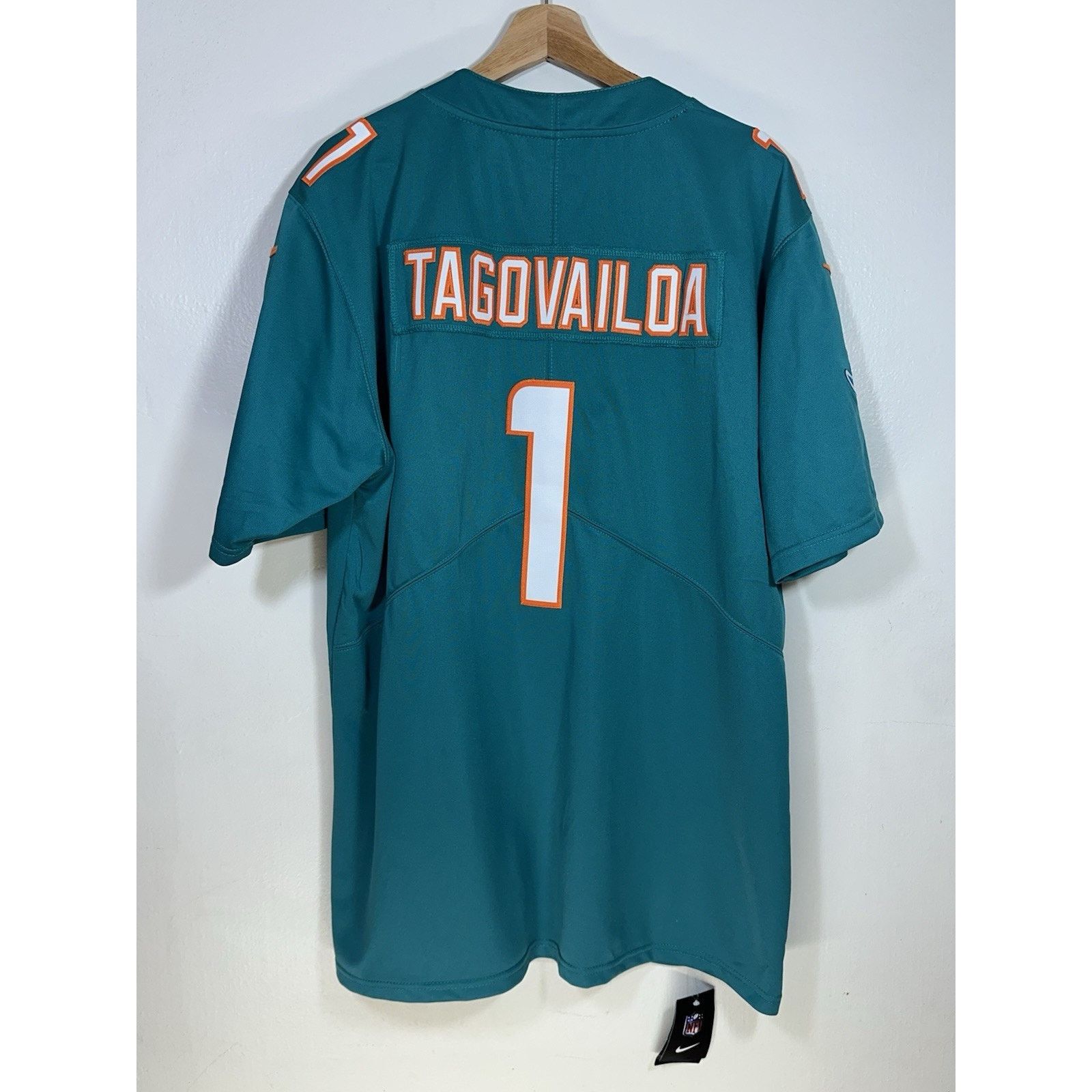 Nike Tua Tagovailoa Nike Men's Jersey #1 Miami Dolphins Size L Size US L / EU 52-54 / 3 - 9 Thumbnail