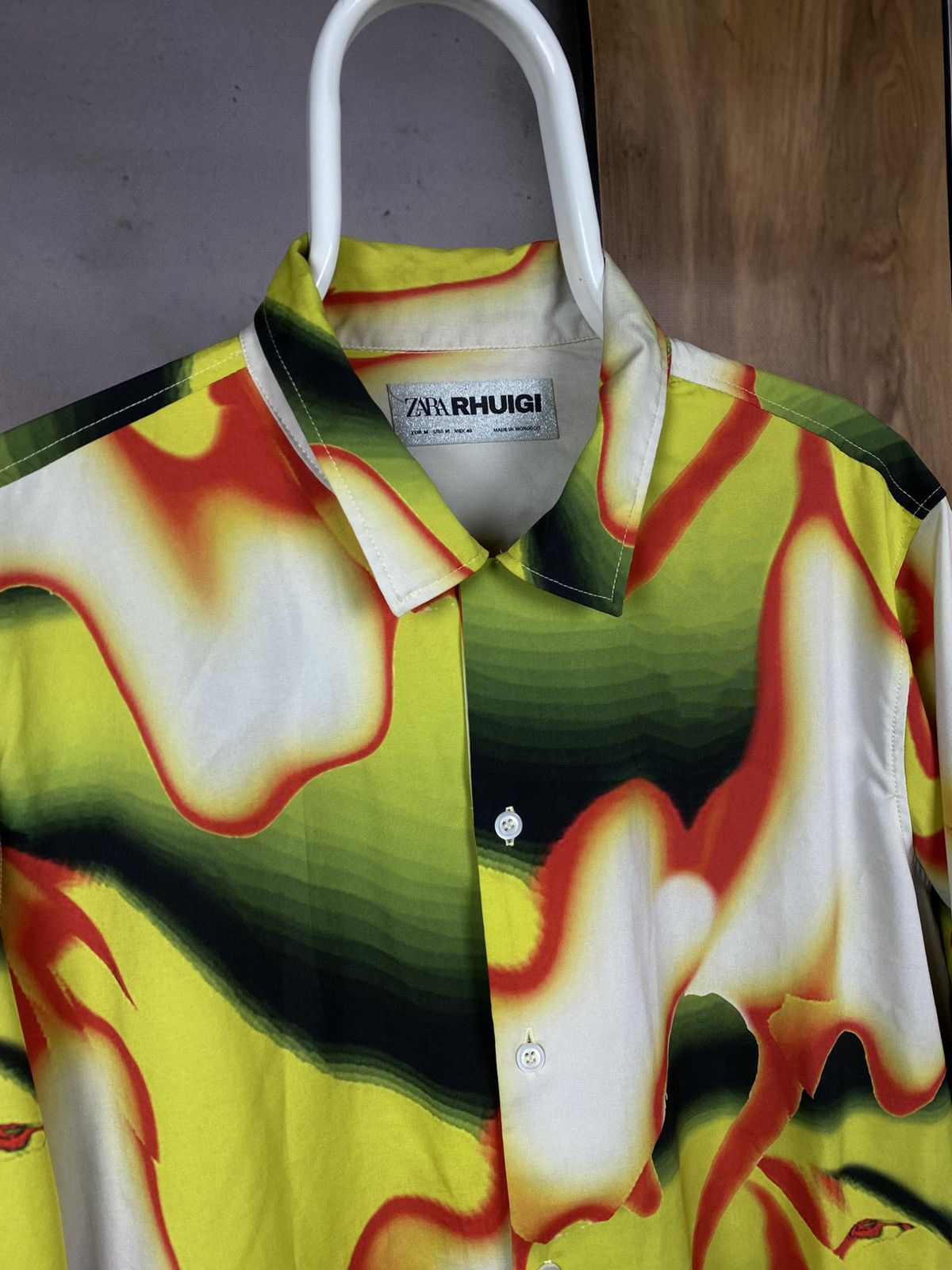 Rhude × Zara ❤️‍🔥Shirt Short Sleeve Zara Rhude Rhuigi Oversized Fit Rare❤️‍🔥 Size US M / EU 48-50 / 2 - 2 Thumbnail