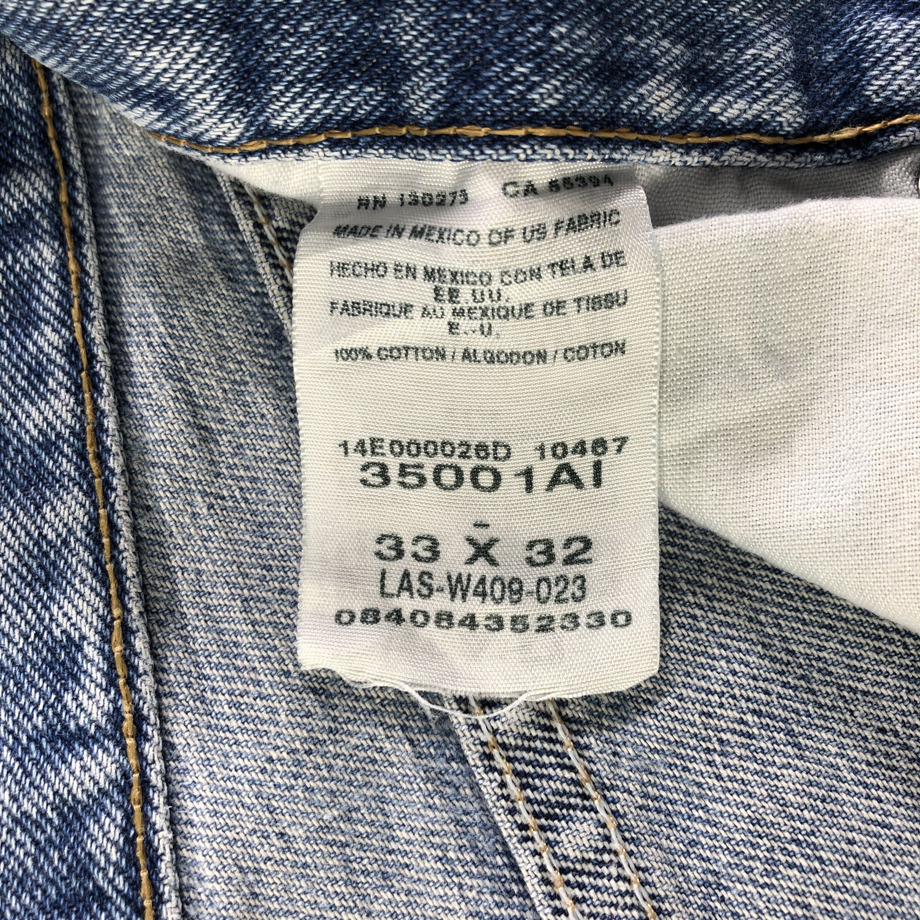 Levi's Vintage Blue Wash Levis Jeans-J3397 Size US 33 - 9 Thumbnail