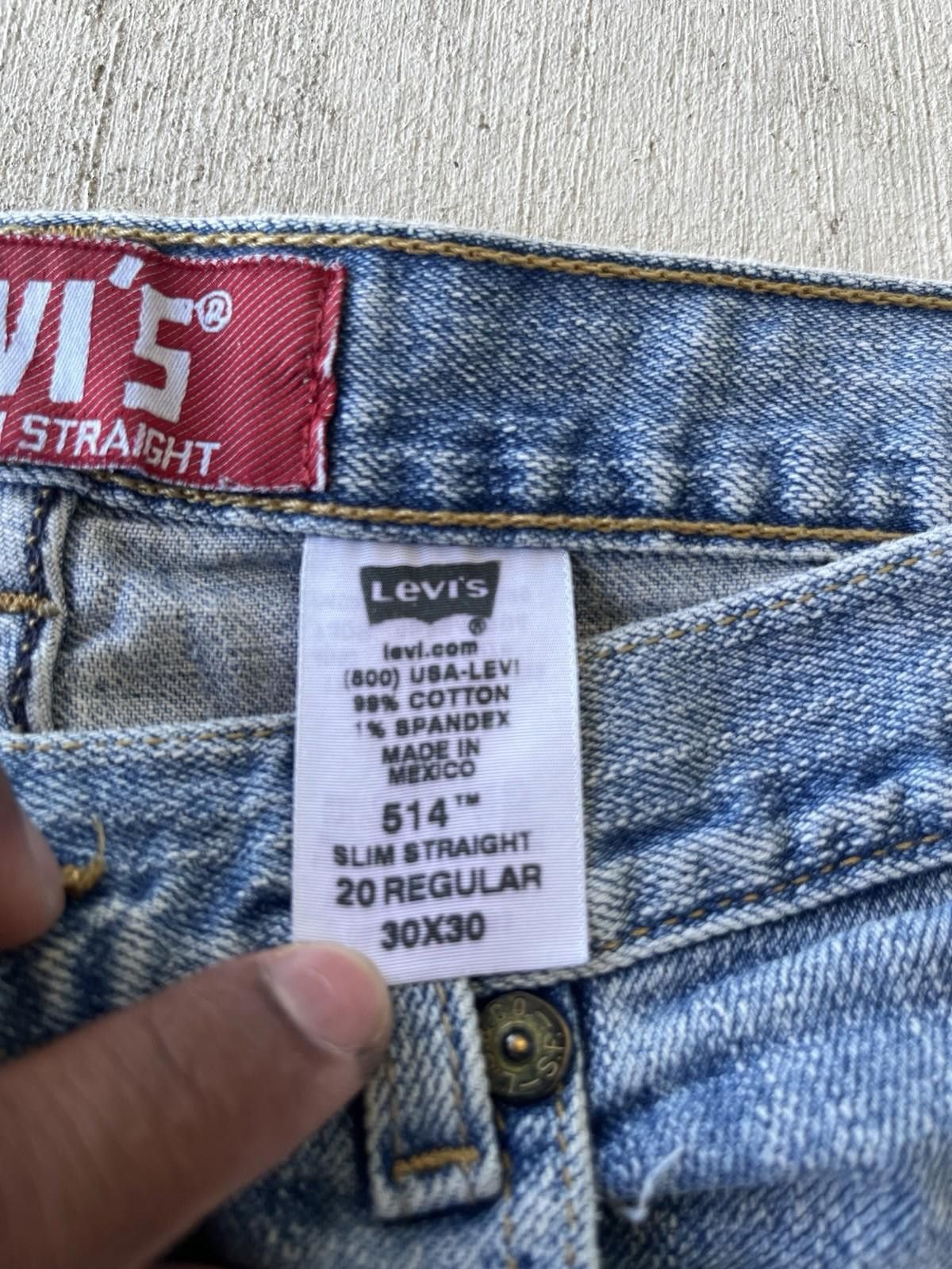 Levi's Levis 514 Jeans Mens Size 30x30 Slim Straight Leg Size US 30 / EU 46 - 4 Thumbnail