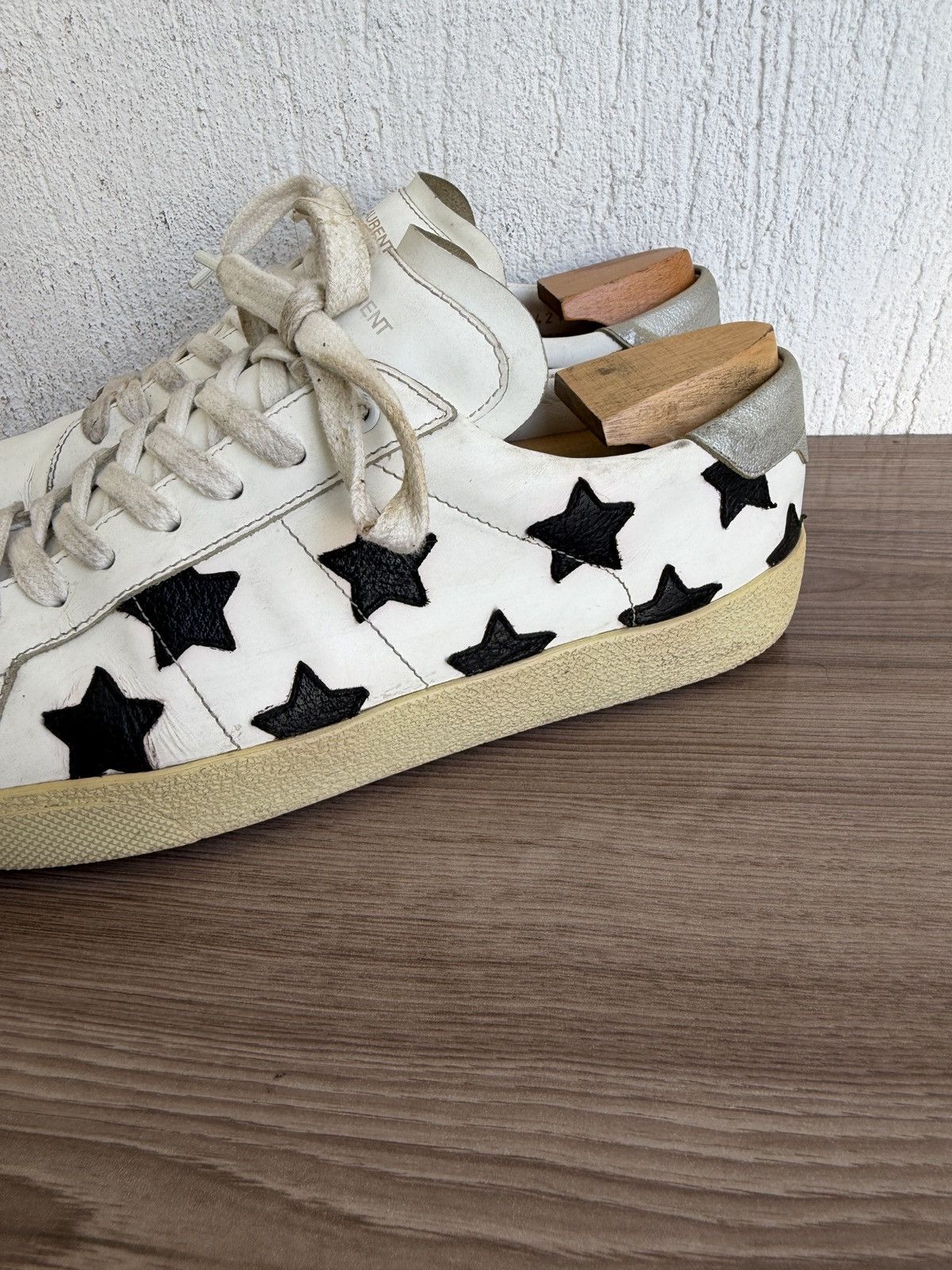 Saint Laurent Paris Ss15 court classic star trainers Size US 8.5 / EU 41-42 - 12 Thumbnail