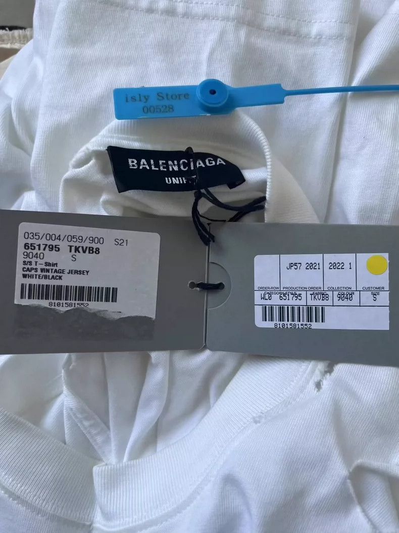 Balenciaga Balenciaga Short Sleeve Drop Shoulder Sleeve T-Shirt with Size S / US 4 / IT 40 - 4 Thumbnail
