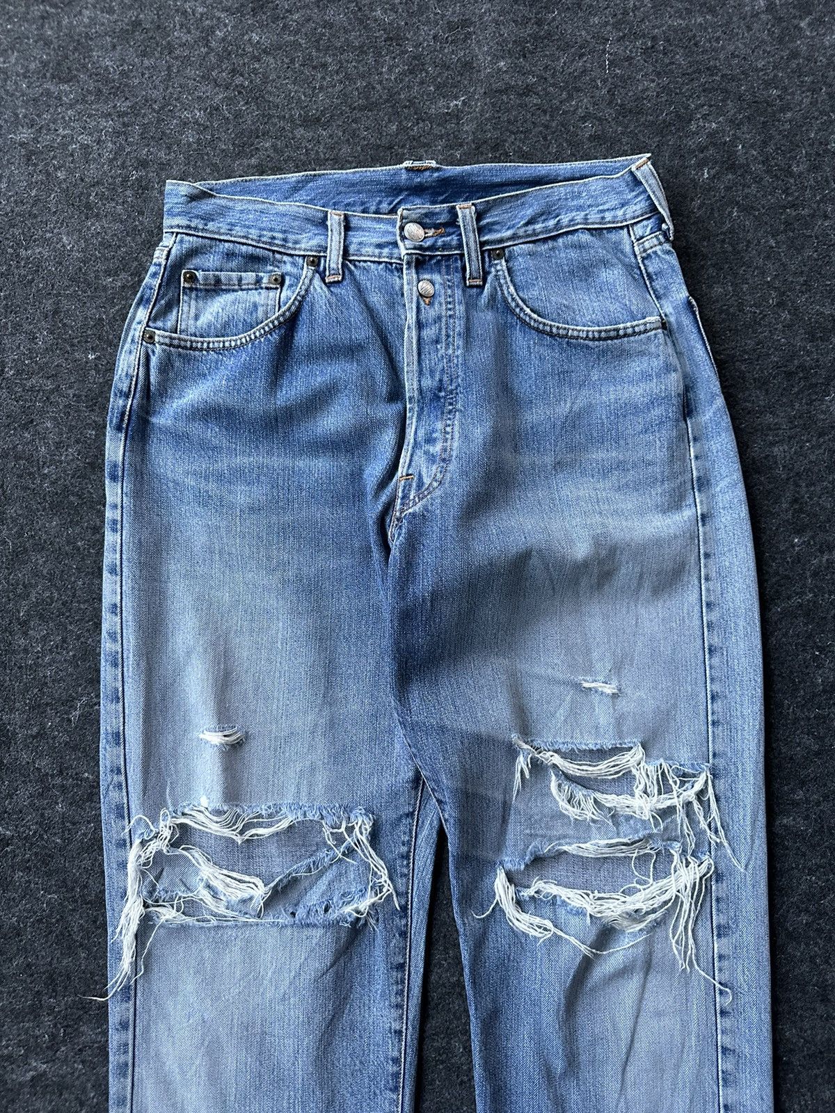 Replay Replay 901 Made in Italy Distressed Vintage Denim D514 Size US 30 / EU 46 - 2 Thumbnail