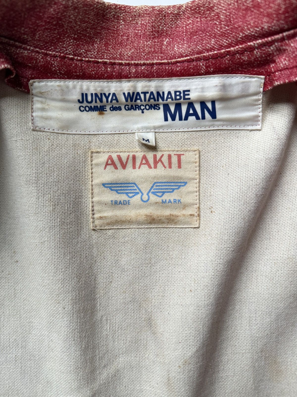 Junya Watanabe Junya Watanabe aw02’ red aviakit studded jacket Size US M / EU 48-50 / 2 - 6 Thumbnail