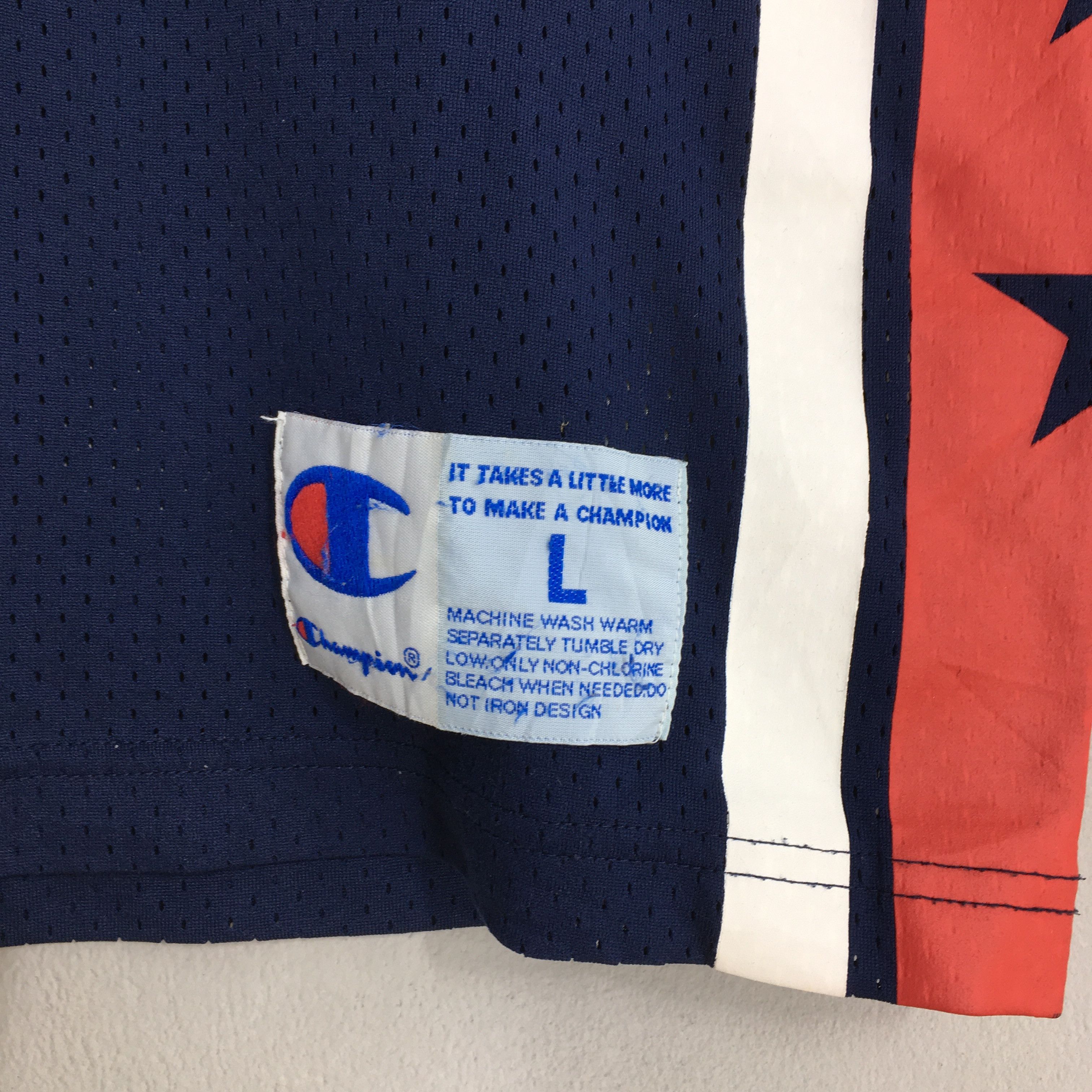 Champion × NBA Vintage 90s Champion Usa NBA Basketball Jersey Large Size US L / EU 52-54 / 3 - 4 Thumbnail