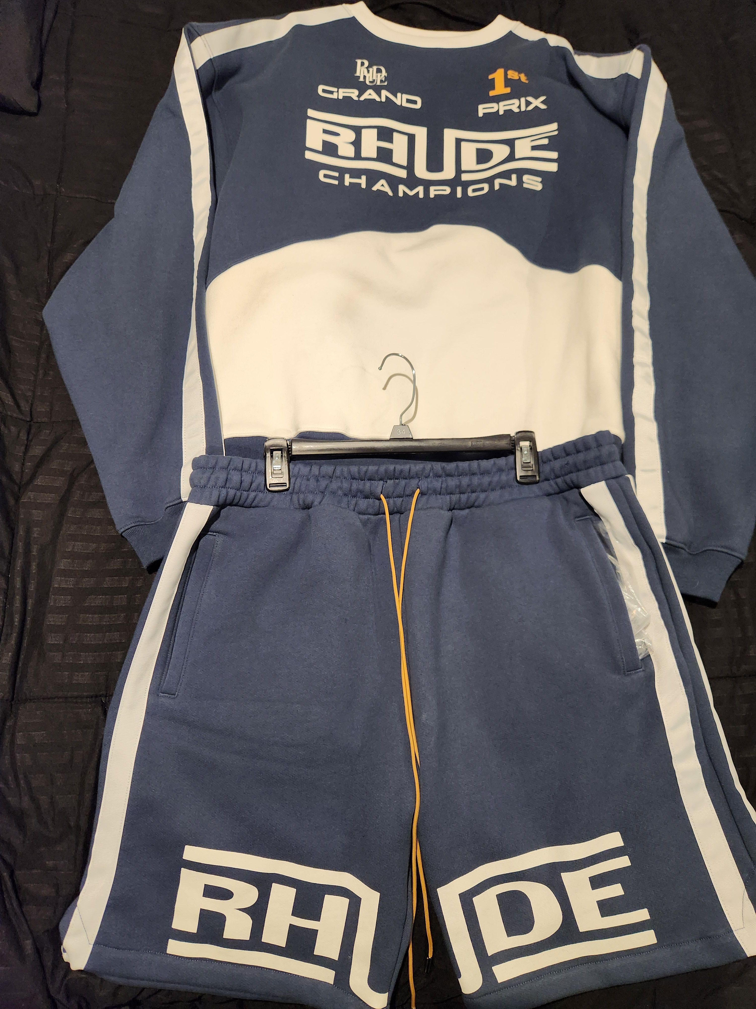 Rhude RHUDE CREWNECK AND SHORTS SET Size US XXL / EU 58 / 5 - 3 Thumbnail
