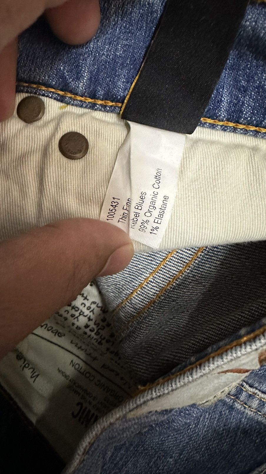 Nudie Jeans Nudie Slimfit Jeans Size US 30 / EU 46 - 6 Thumbnail