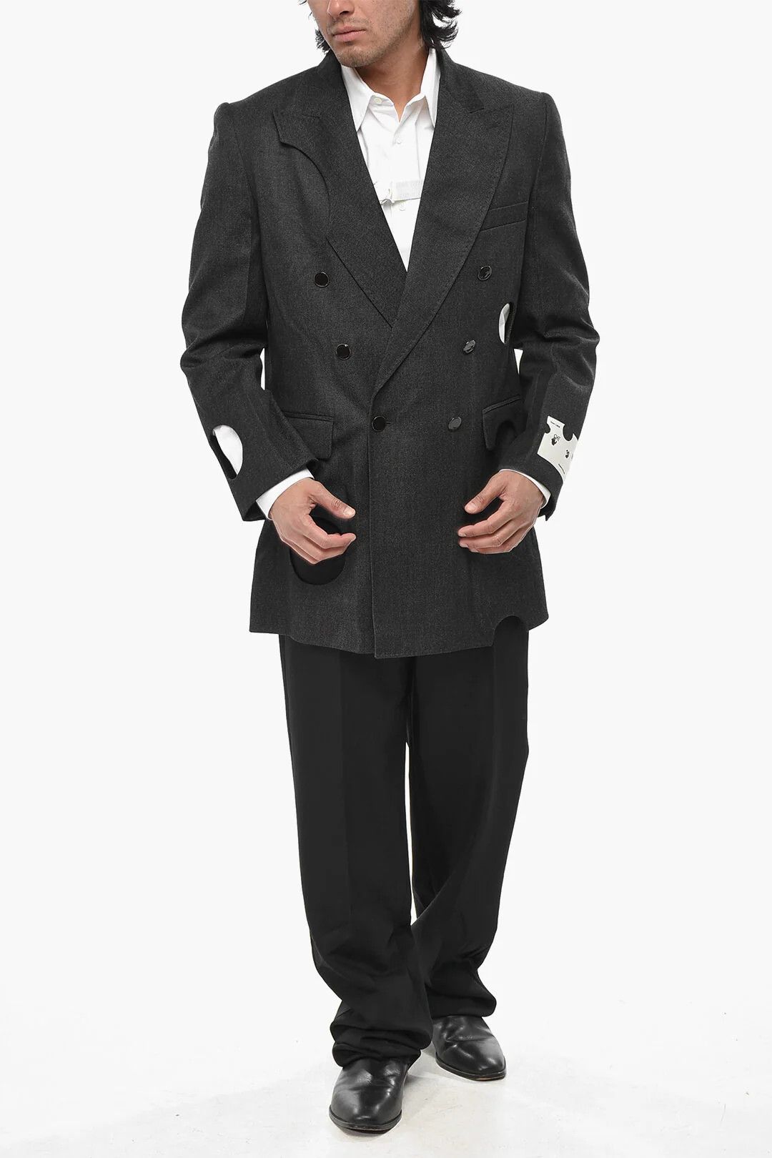 Off-White og1mm0426 Double-Breasted Blazer in Grey Size US M / EU 48-50 / 2 - 3 Thumbnail
