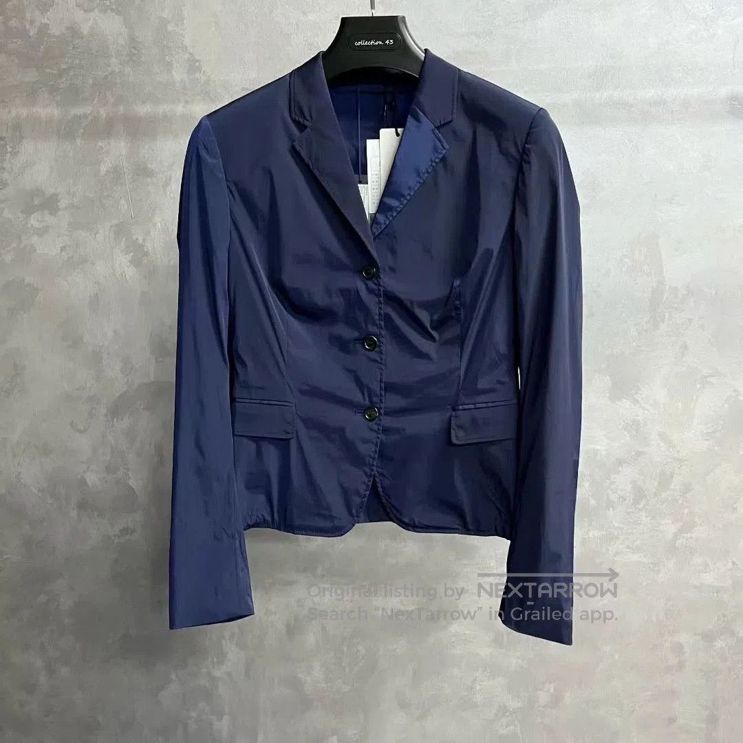 Prada prada navy blue single-breasted jacket. Size US M / EU 48-50 / 2 - 1 Thumbnail