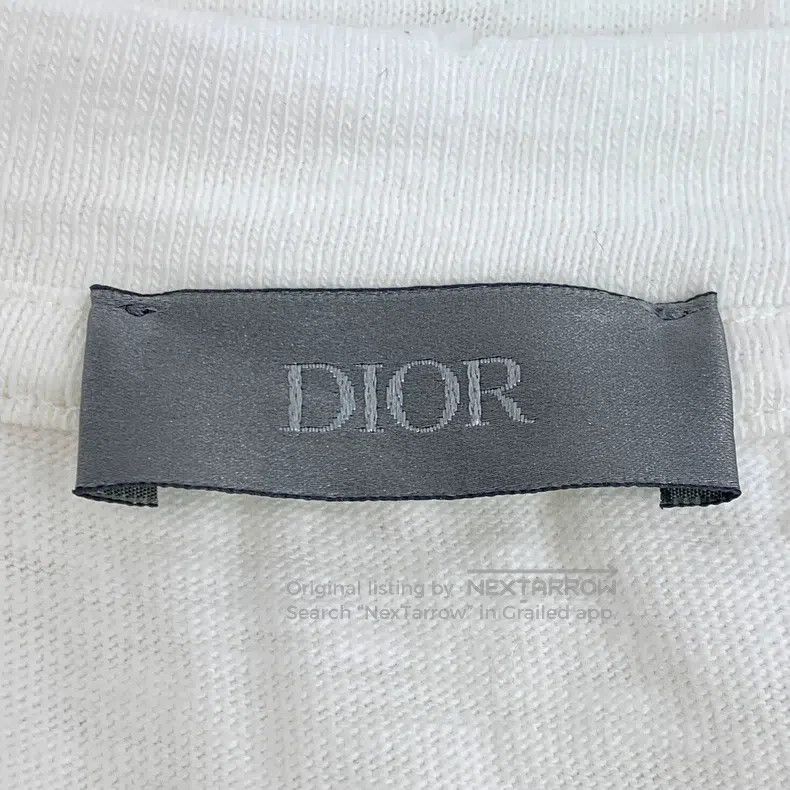 Dior Dior White old hole logo letter print cotton round-neck sh Size US M / EU 48-50 / 2 - 6 Thumbnail