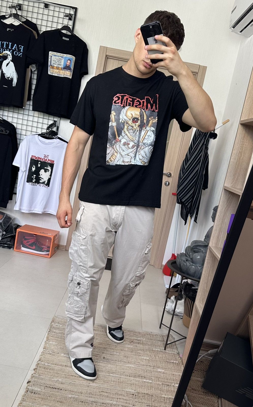 Band Tees × Misfits × Vintage Misfits “Evillive” II Album Promo T shirt Men Balck L Size US L / EU 52-54 / 3 - 13 Thumbnail