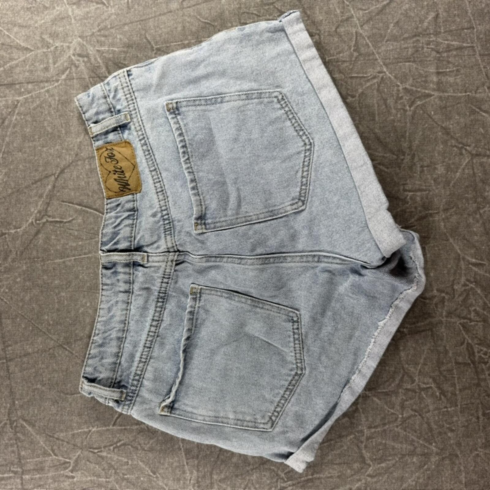 Other White Fox Shorts Women's L Blue 100% Cotton Size 36" / US 14 / IT 50 - 5 Thumbnail