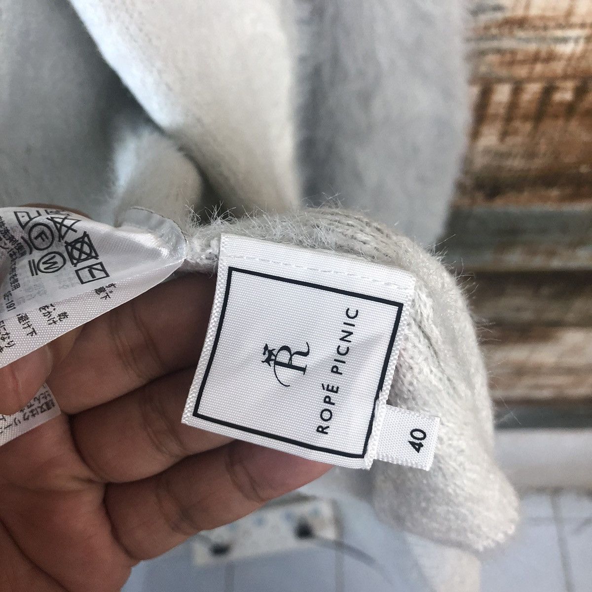 Japanese Brand DL Rope Picnic Grey Cardigan Knitwear #C309 Size S / US 4 / IT 40 - 9 Thumbnail