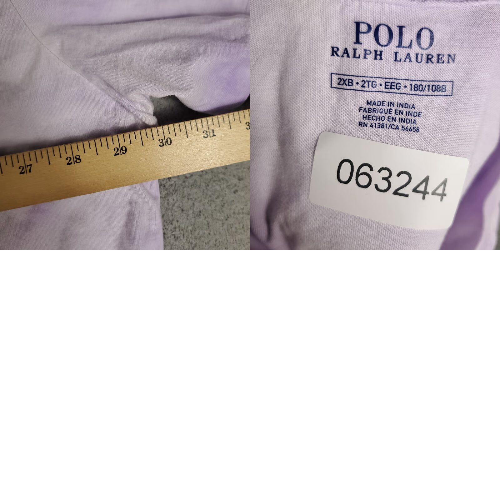 Ralph Lauren Ralph Lauren T Shirt Mens 2XB Purple Short Sleeve Crew Neck Big & Tall Cotton Logo Vintage: No Size US XXL / EU 58 / 5 - 8 Thumbnail