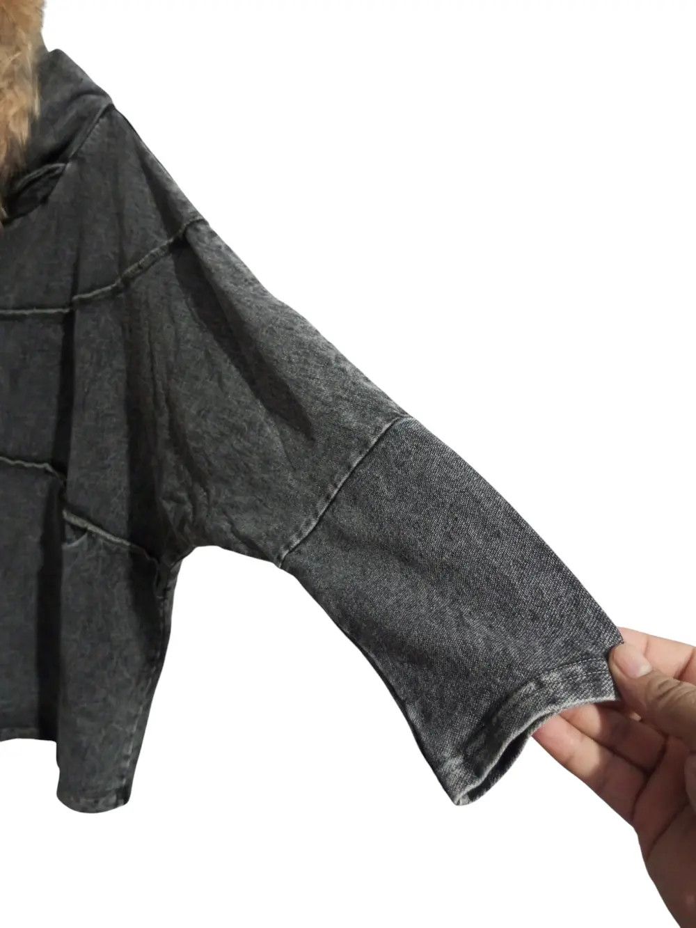 If Six Was Nine × Japanese Brand × Le Grande Bleu (L.G.B.) Vintage pattern Torso denim stretch fur hoodies Size US L / EU 52-54 / 3 - 3 Thumbnail