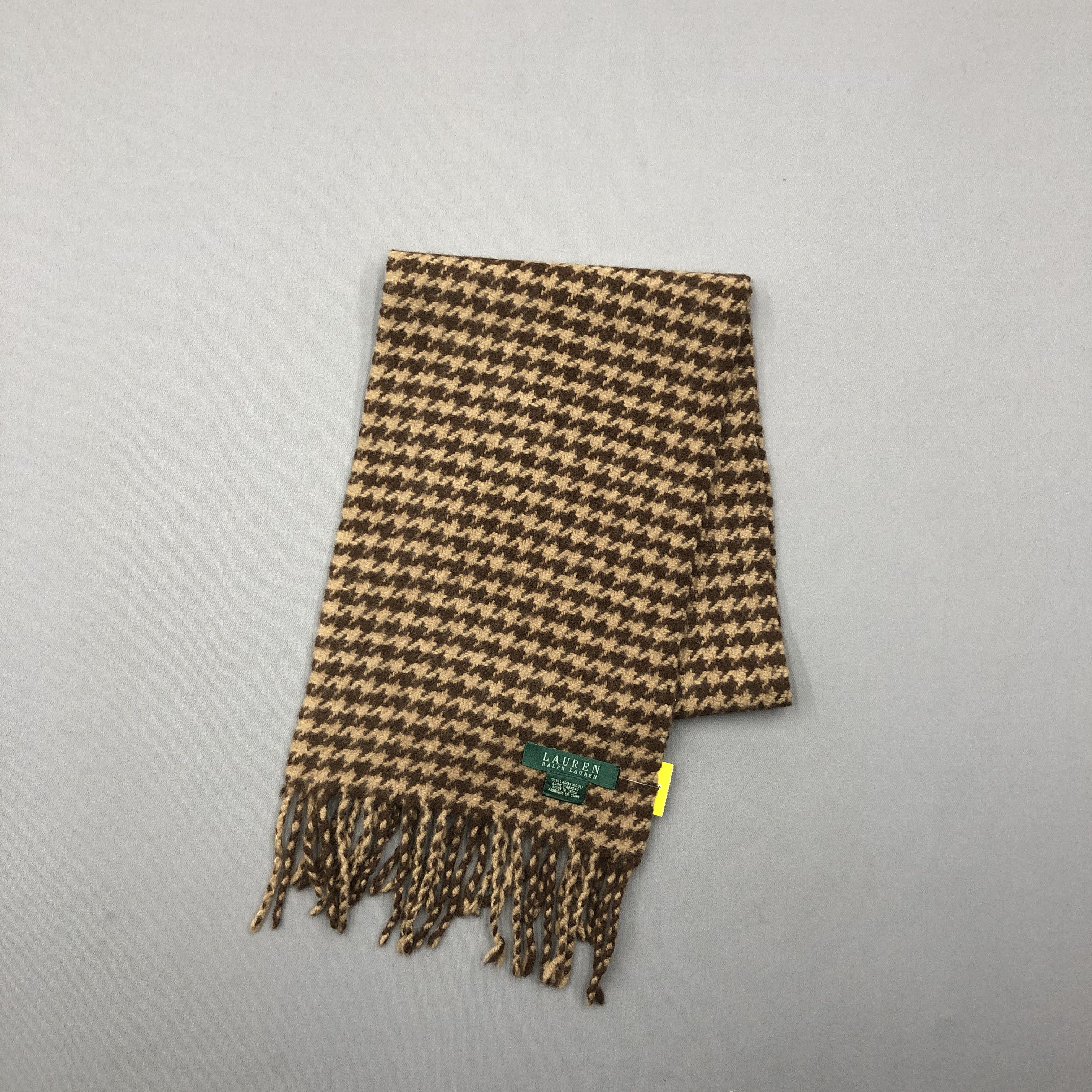 Lauren Ralph Lauren Vintage Lauren Ralph Lauren Scarf Houndstooth Wool Scarves Size ONE SIZE - 2 Thumbnail