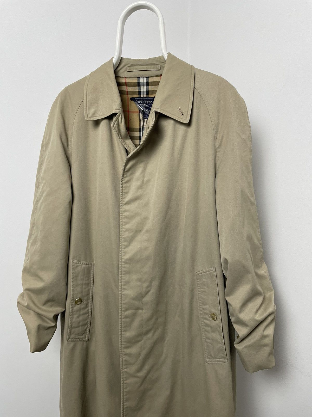 Burberry Burberry’s trench Coat Cotton Biege nova check Size US L / EU 52-54 / 3 - 3 Thumbnail