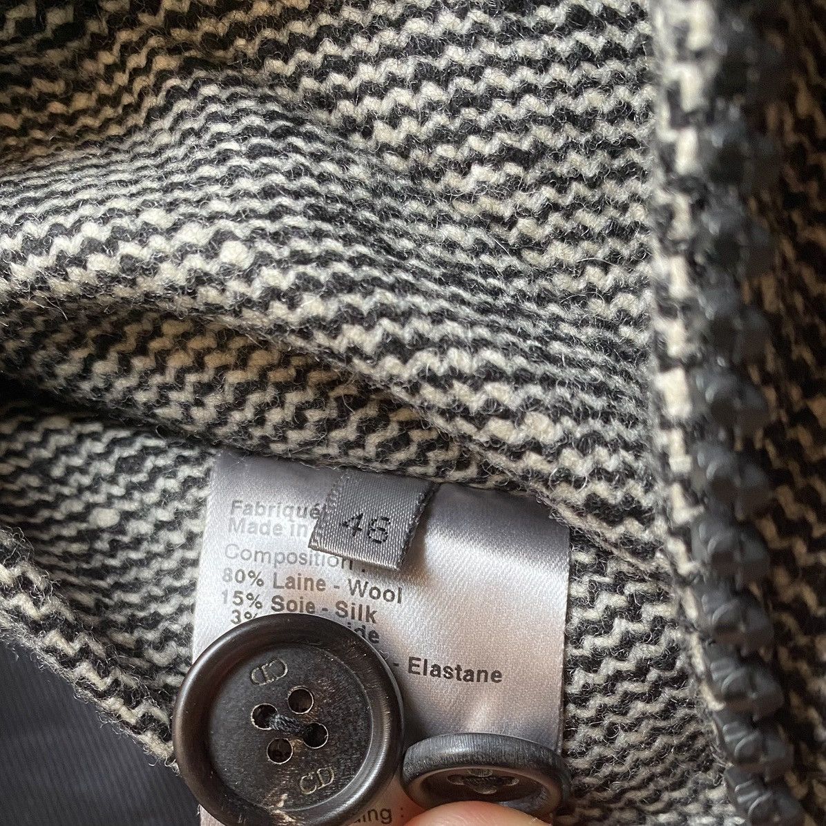 Dior × Hedi Slimane Fall 2006 Wool Blend Jacket Size US S / EU 44-46 / 1 - 7 Thumbnail
