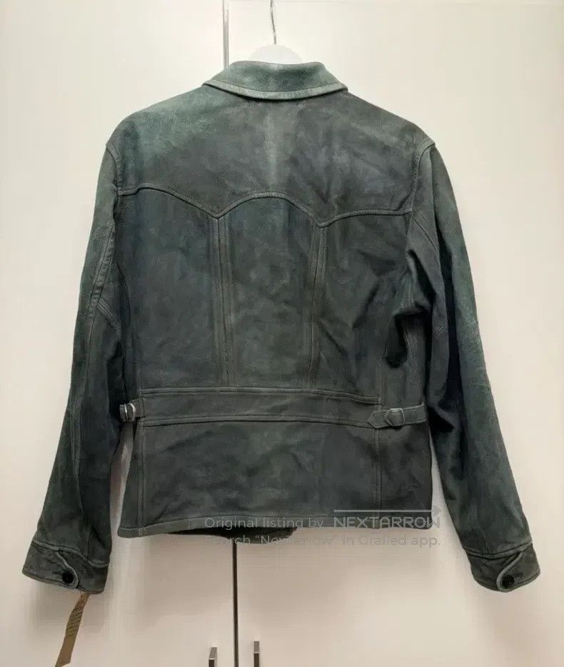 RRL Ralph Lauren RRL Ralph Lauren Indigo Leather Jacket Size US M / EU 48-50 / 2 - 2 Thumbnail