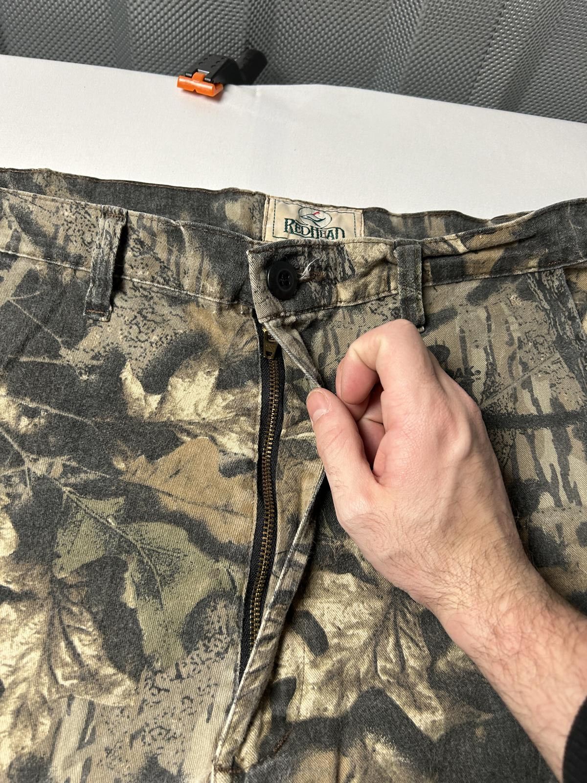 Realtree Redhead Real Tree Camo Heavyweight Cargo Trousers Hunting Size US 36 / EU 52 - 3 Thumbnail