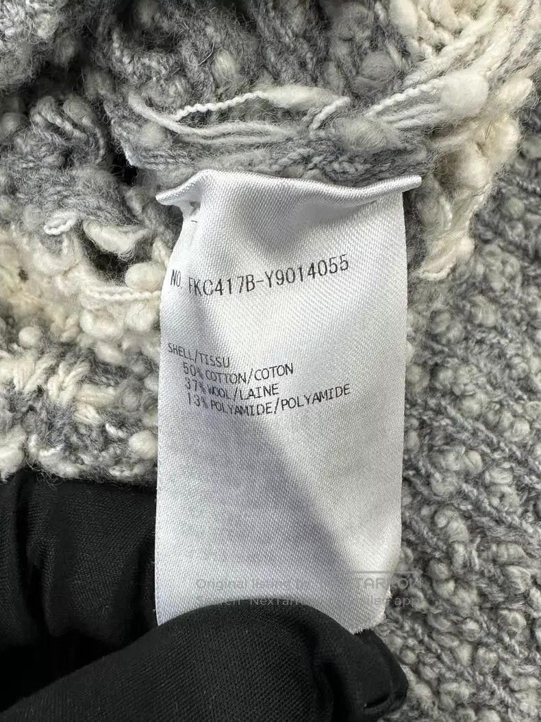 Thom Browne Thom Browne Gray and White Striped Knit Open Cardigan Size US XXS / EU 40 - 4 Thumbnail