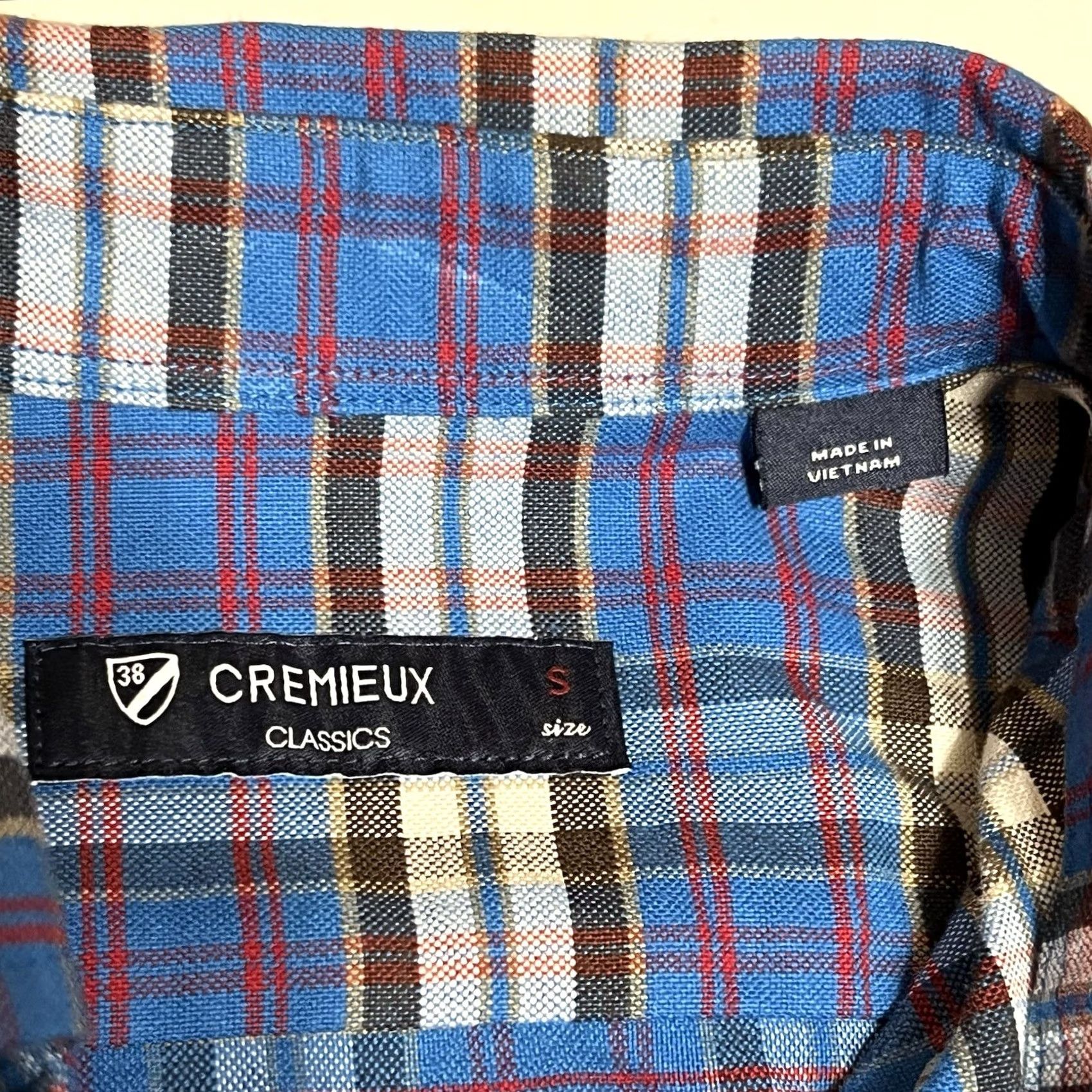 Cremieux Cremieux Everyday Oxford Plaid Long Sleeve Shirt Men Sz S Blue Cotton 100% Button-Down NWT User-FriendlyFit/Regular Size US S / EU 44-46 / 1 - 7 Thumbnail