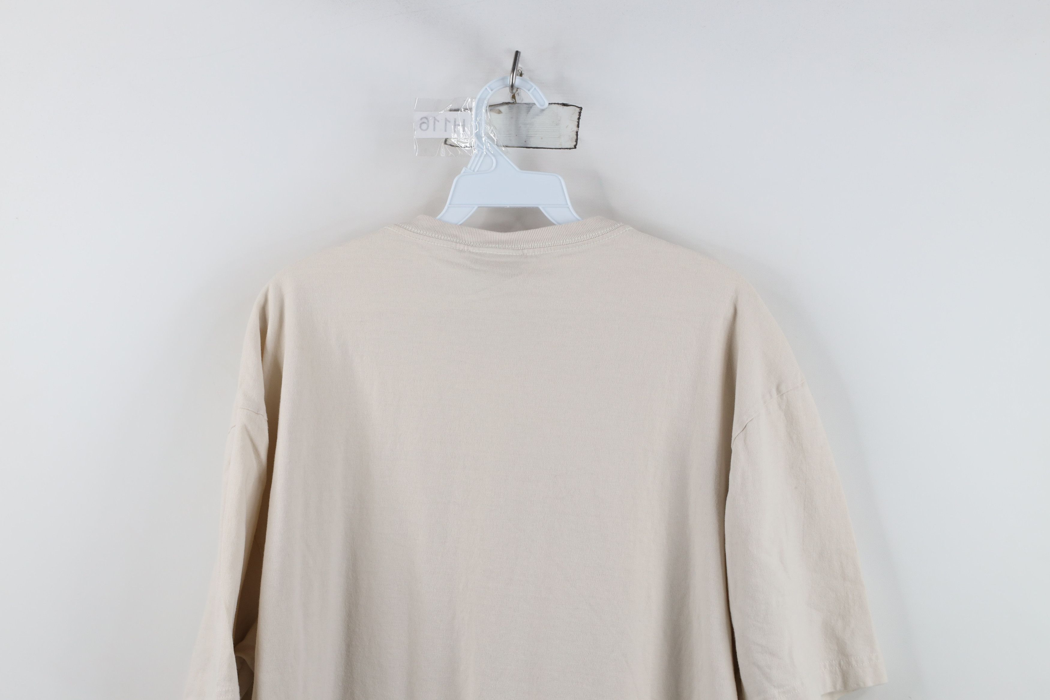Tommy Hilfiger Vintage Y2K 2005 Tommy Hilfiger Cotton T-Shirt Beige Size US XL / EU 56 / 4 - 8 Thumbnail